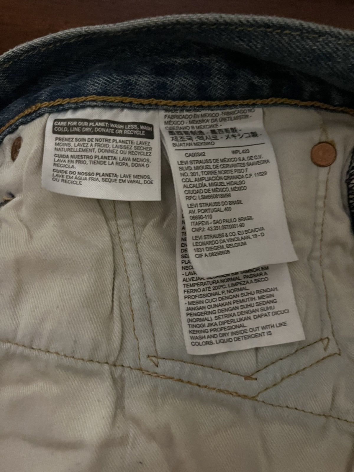 DENIM TEARS × Levi's Denim Tears Black Seminole Jeans Size US 34 / EU 50 - 4 Thumbnail