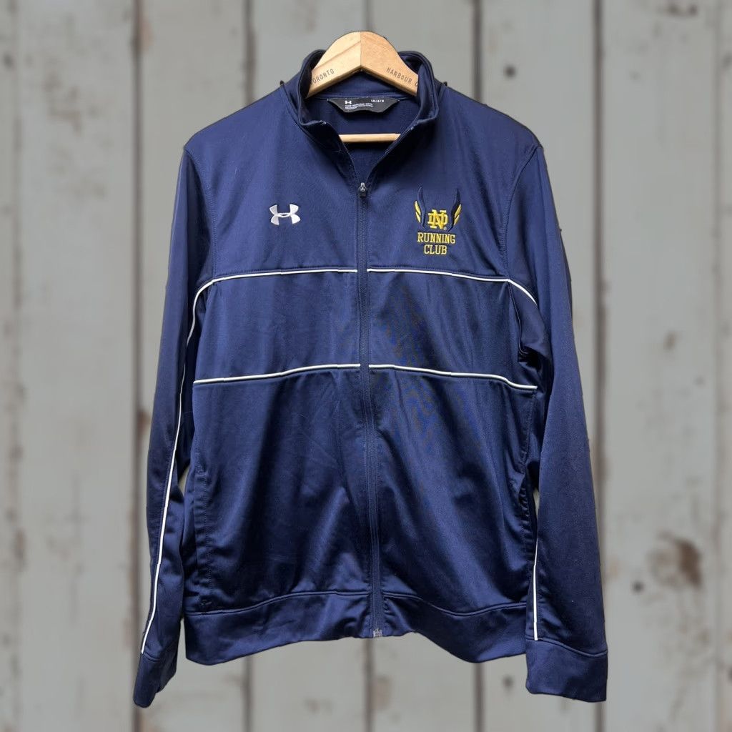 Under Armour Under Armour Jacket Men L Blue Notre Dame Track Runnibg Club Zip Size US L / EU 52-54 / 3 - 1 Thumbnail