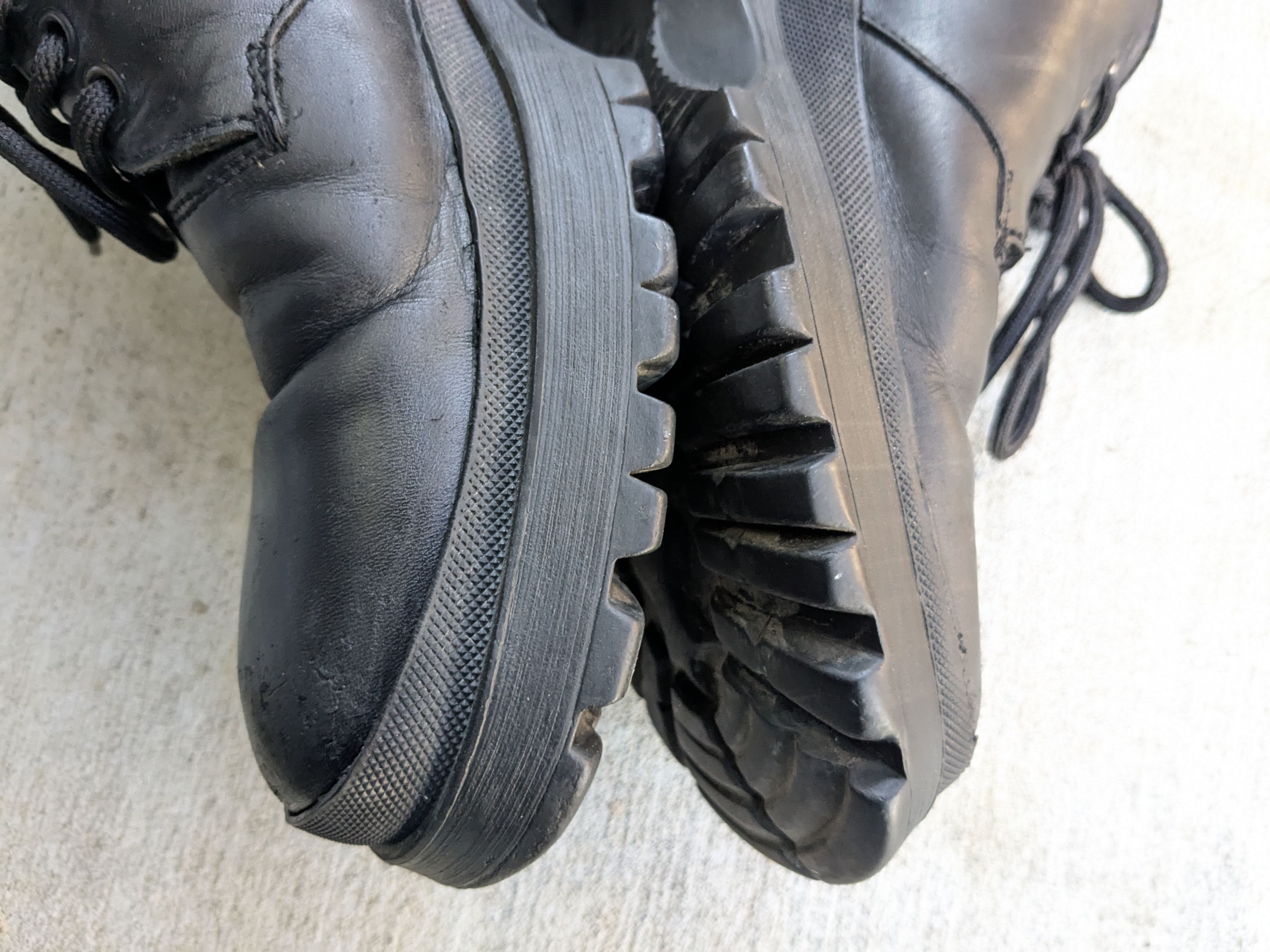 Prada Prada Shoes Black 10 Leather Rubber Chunky Lace Up Y2K Size US 10 / EU 43 - 13 Thumbnail
