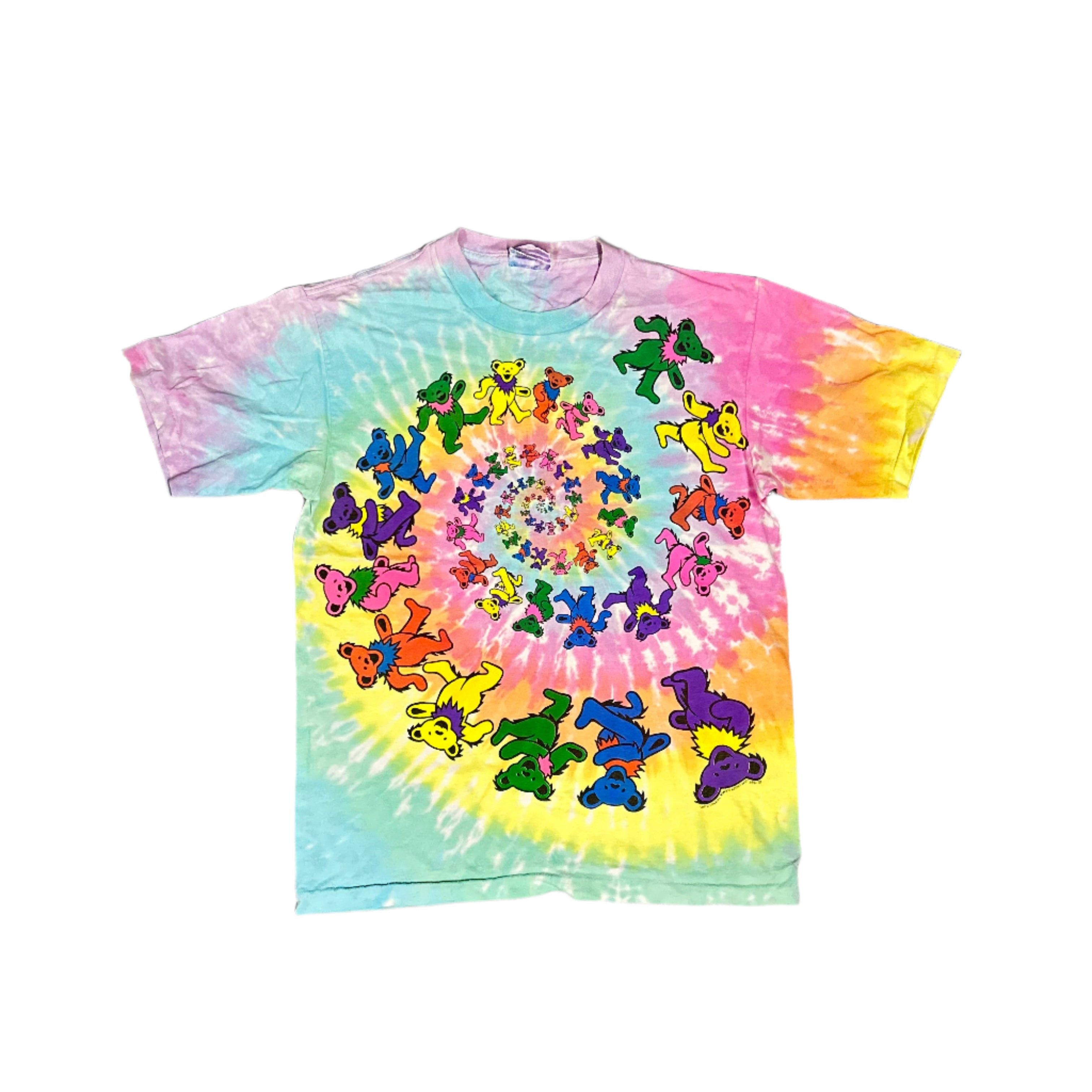 Other Vintage 1989 Grateful Dead Dancing Bears Tie-Dye Band T-Shirt Liquid Blue Size US L / EU 52-54 / 3 - 3 Thumbnail