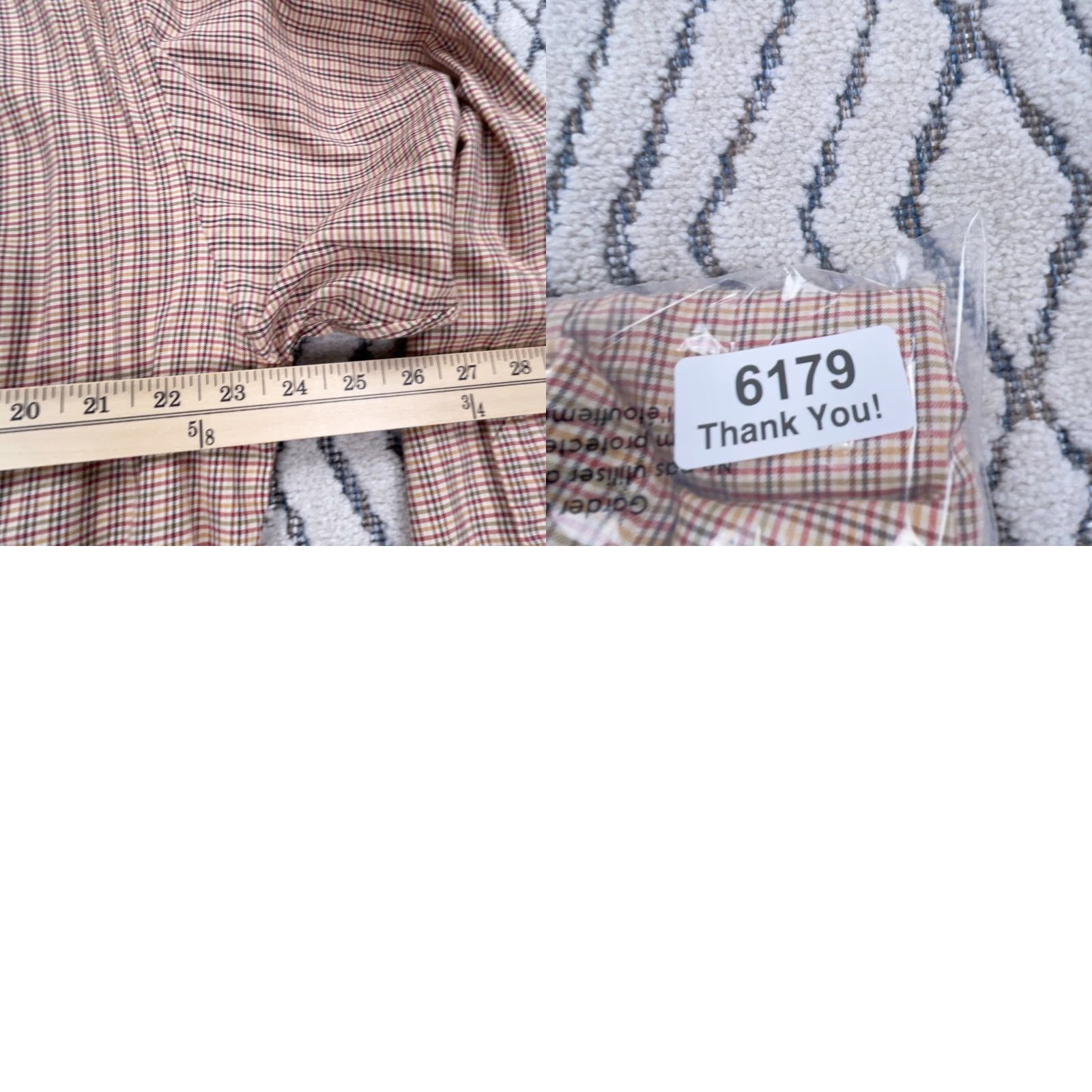 Ralph Lauren Ralph Lauren Shirt Men Large Medium Tan Plaid Button Up Blake Dress Tattersall K Size 40R - 8 Thumbnail