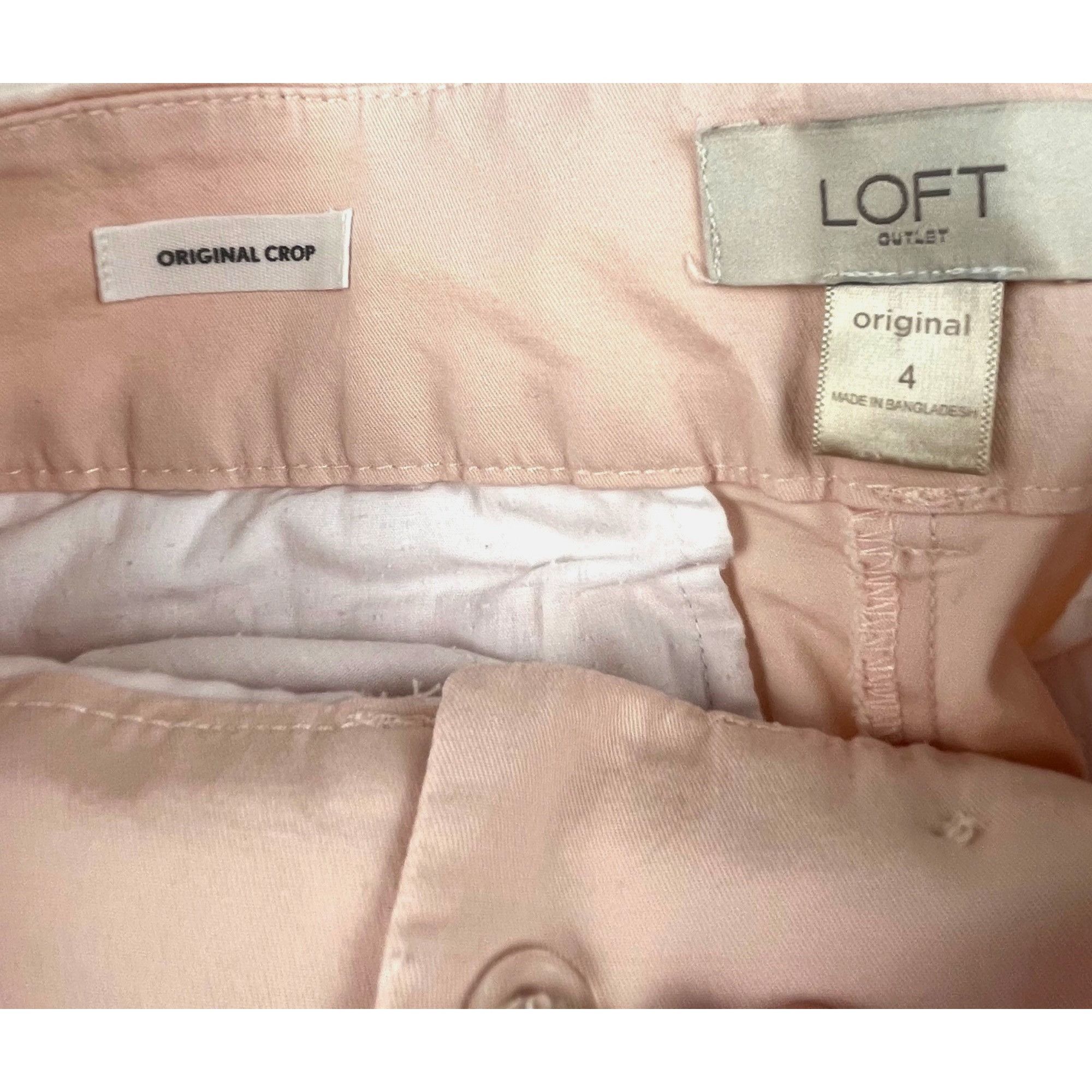 Loft LOFT Outlet Women's Original Crop Pants Size 4 Blush Pink Ca Size 27" / US 4 / IT 40 - 2 Thumbnail