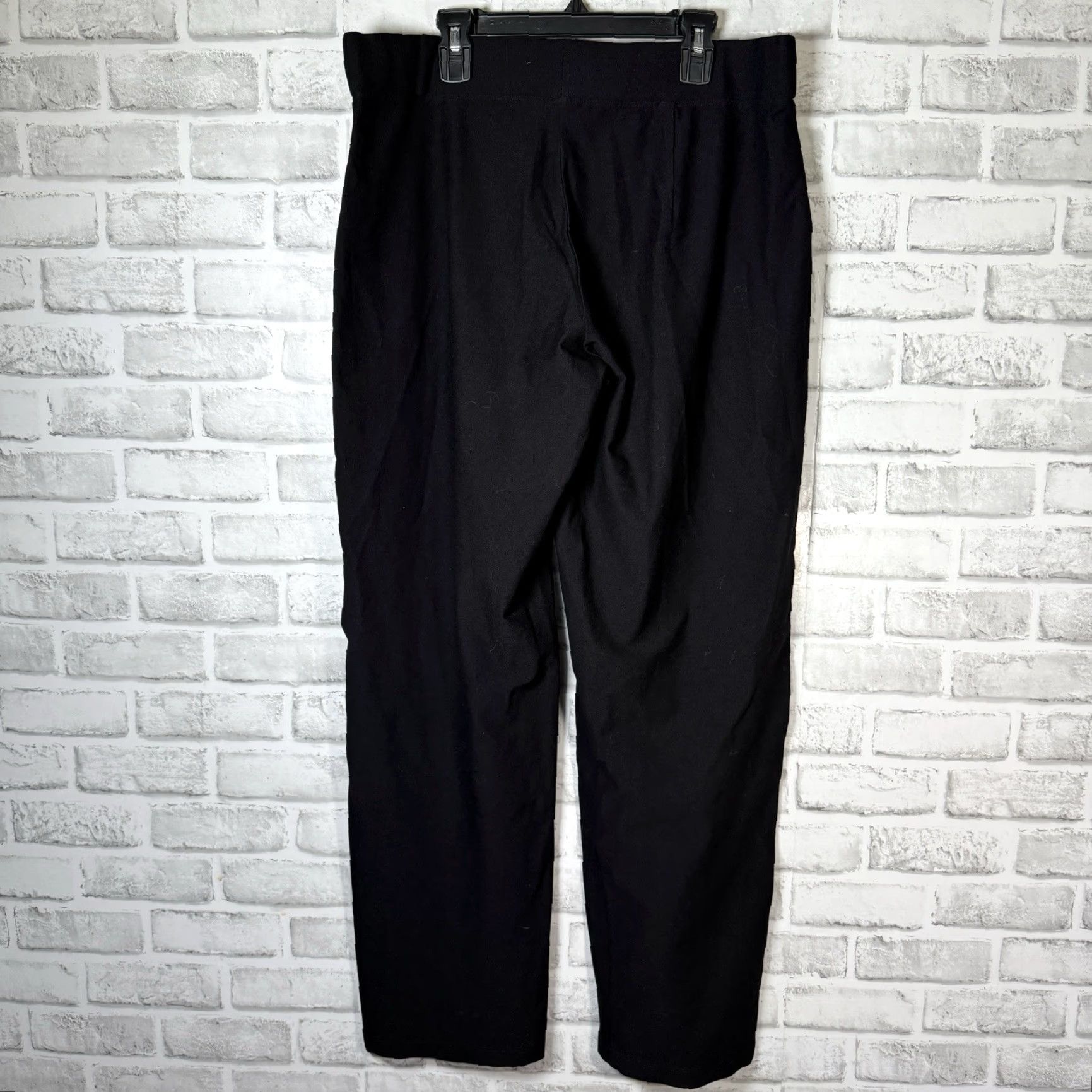 Eileen Fisher VINTAGE? Eileen Fisher Black Polyester Casual Stretchy Pants Womens M USA Size 32" / US 10 / IT 46 - 5 Thumbnail