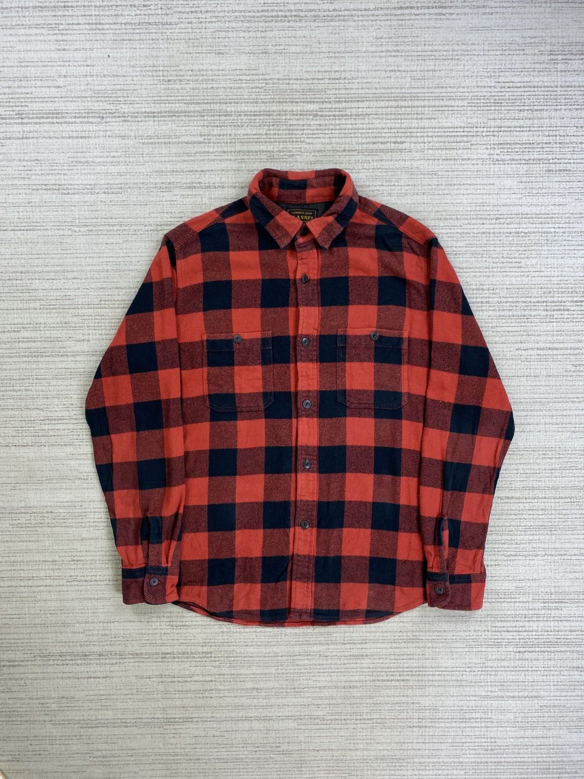 Flannel × Vintage Vintage Flannel Red Checked Nice Design Size US L / EU 52-54 / 3 - 1 Thumbnail