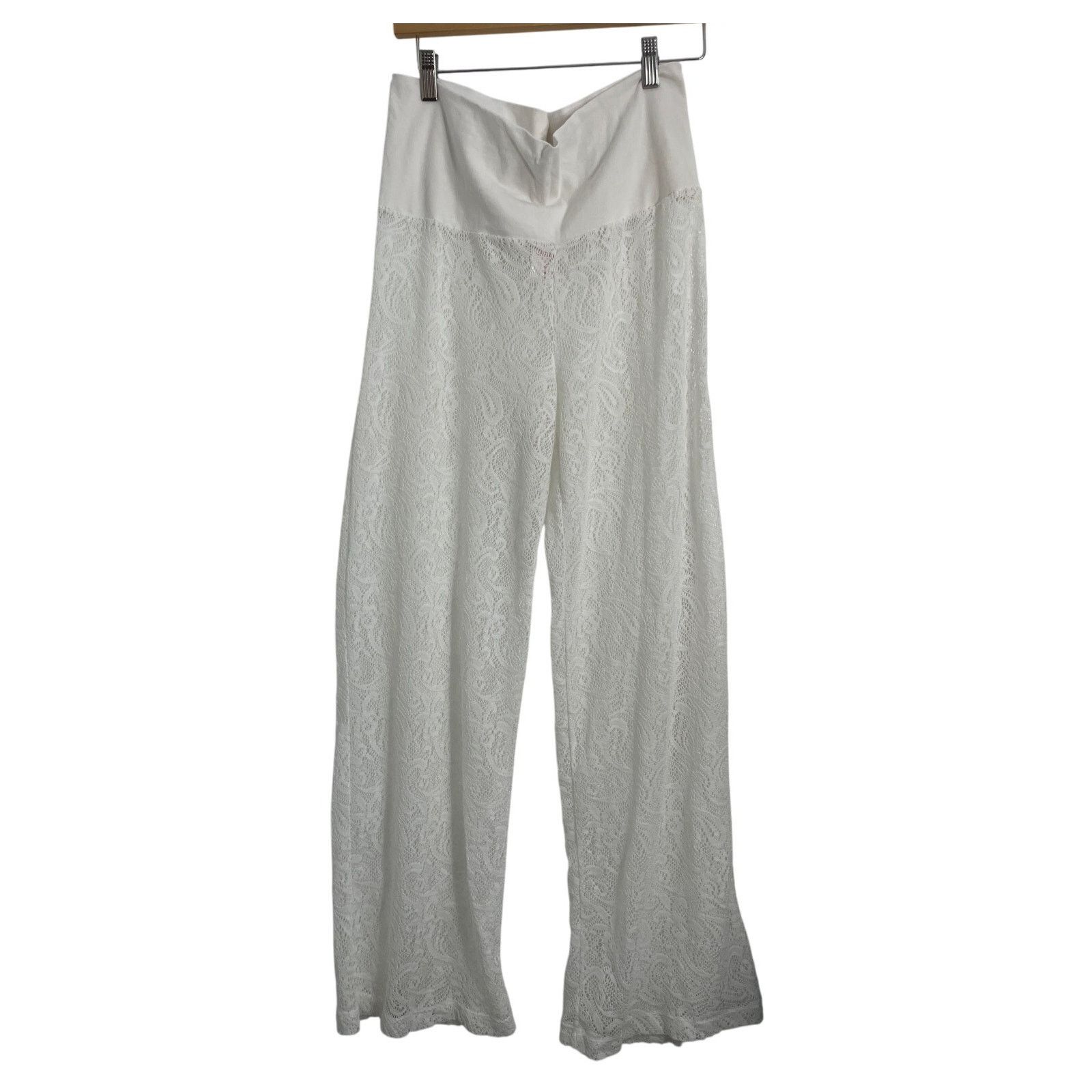 Target Basics Xhilaration Women's Stretch Waist Lace Cover Up Pants Size 36" / US 14 / IT 50 - 1 Thumbnail