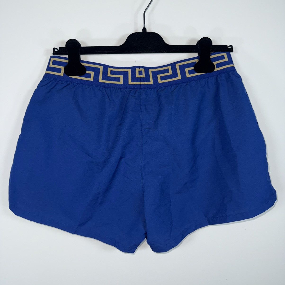 Versace $395 Versace NWT Men’s Greca Swim Shorts Size 5 (M) Blue Size US 35 - 4 Thumbnail