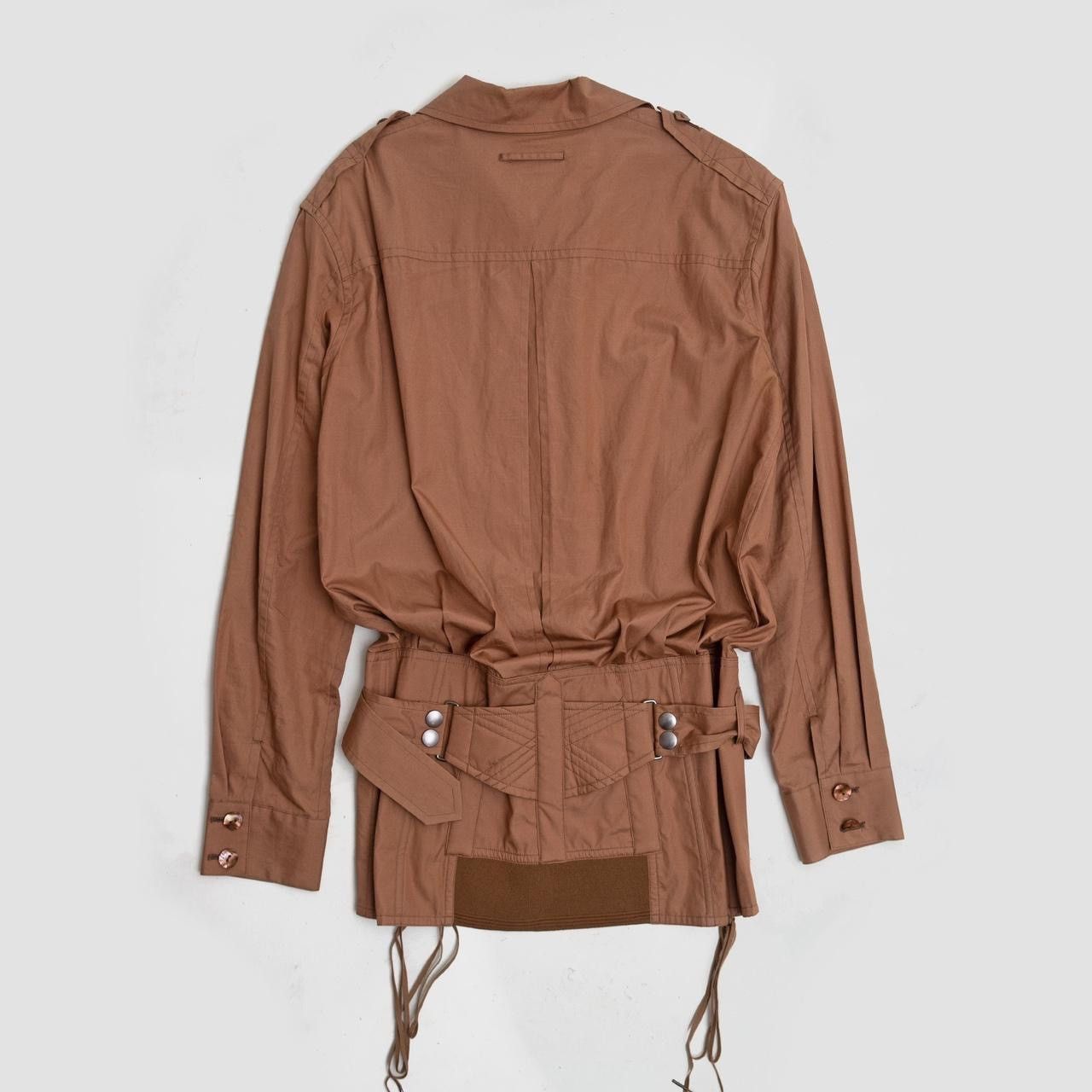 Jean Paul Gaultier Homme Spring Summer 2004 Khaki Corseted Military Shirt Size US M / EU 48-50 / 2 - 2 Thumbnail