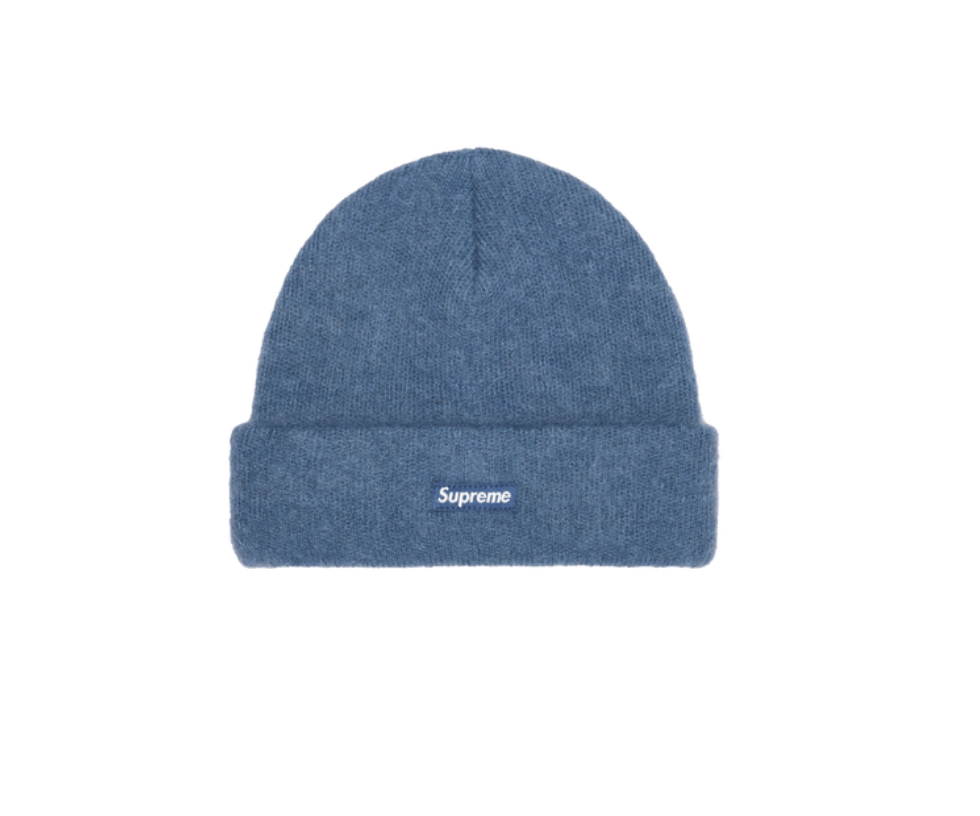 image of Hypebeast x Supreme Mohair Beanie Dark Slate, Men's