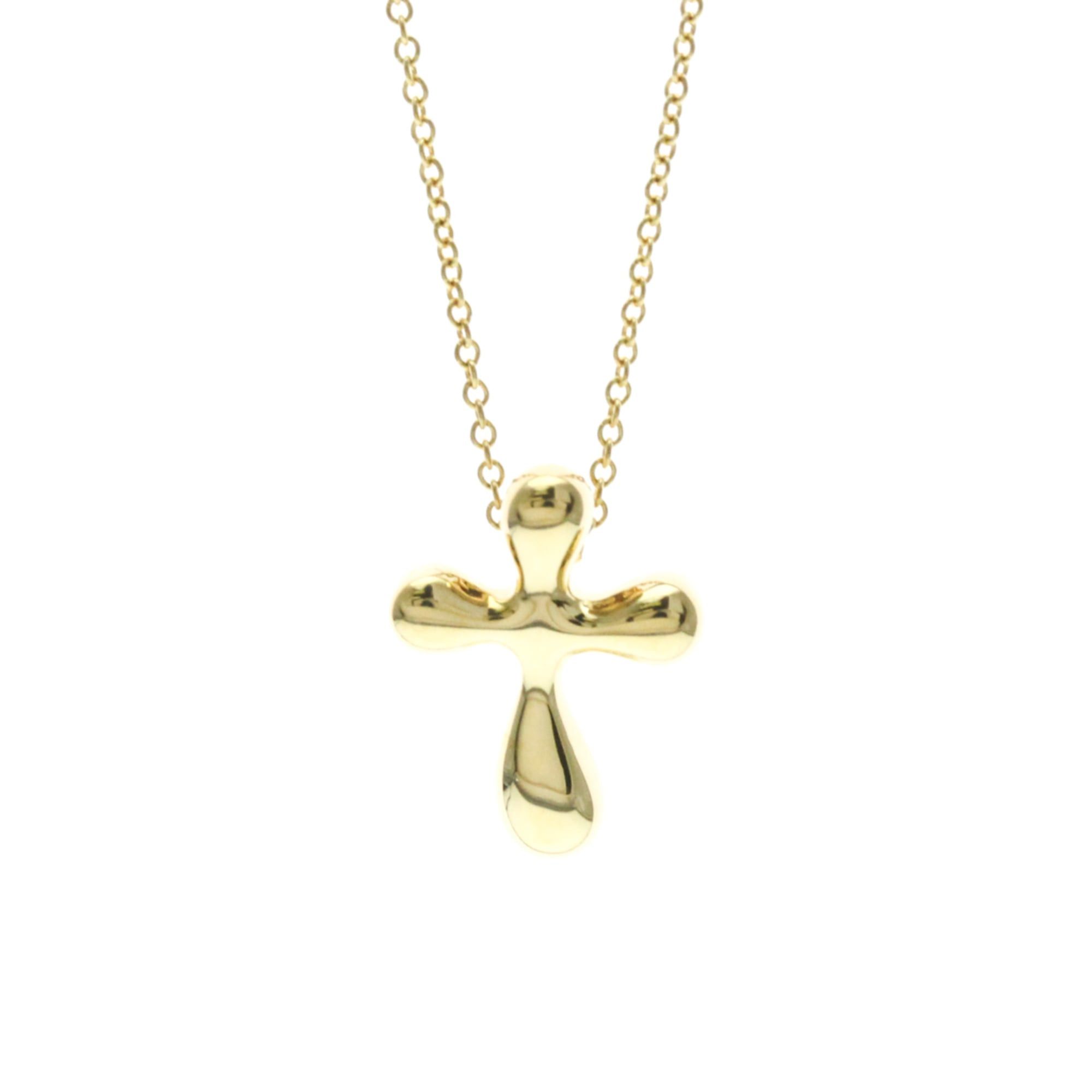 Tiffany & Co. Tiffany Cross Necklace Yellow Gold (18K) No Stone Men,Women Fashion Pendant Necklace (Gold) Size ONE SIZE - 1 Thumbnail