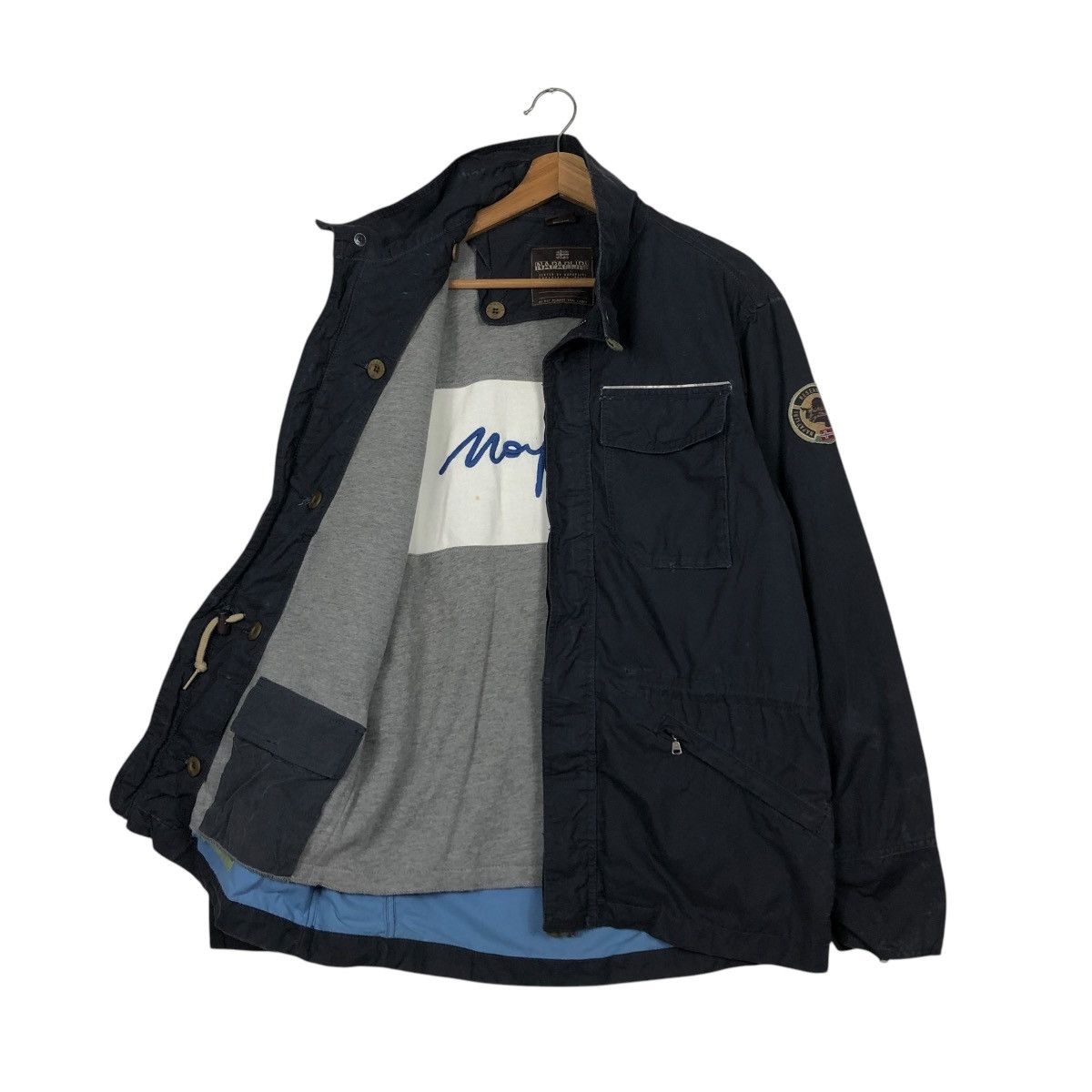 Napapijri 🔥VINTAGE NAPAPIJRI JACKET BIG LOGO BLANKET Size US S / EU 44-46 / 1 - 1 Thumbnail