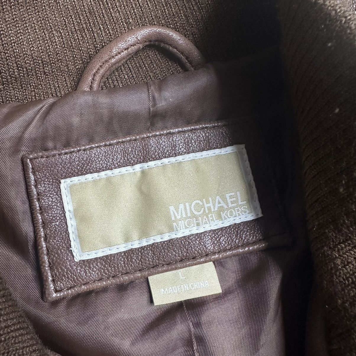 Michael Kors Michael Kors Leather Jacket Luxury Streetwear rare Size L / US 10 / IT 46 - 4 Thumbnail