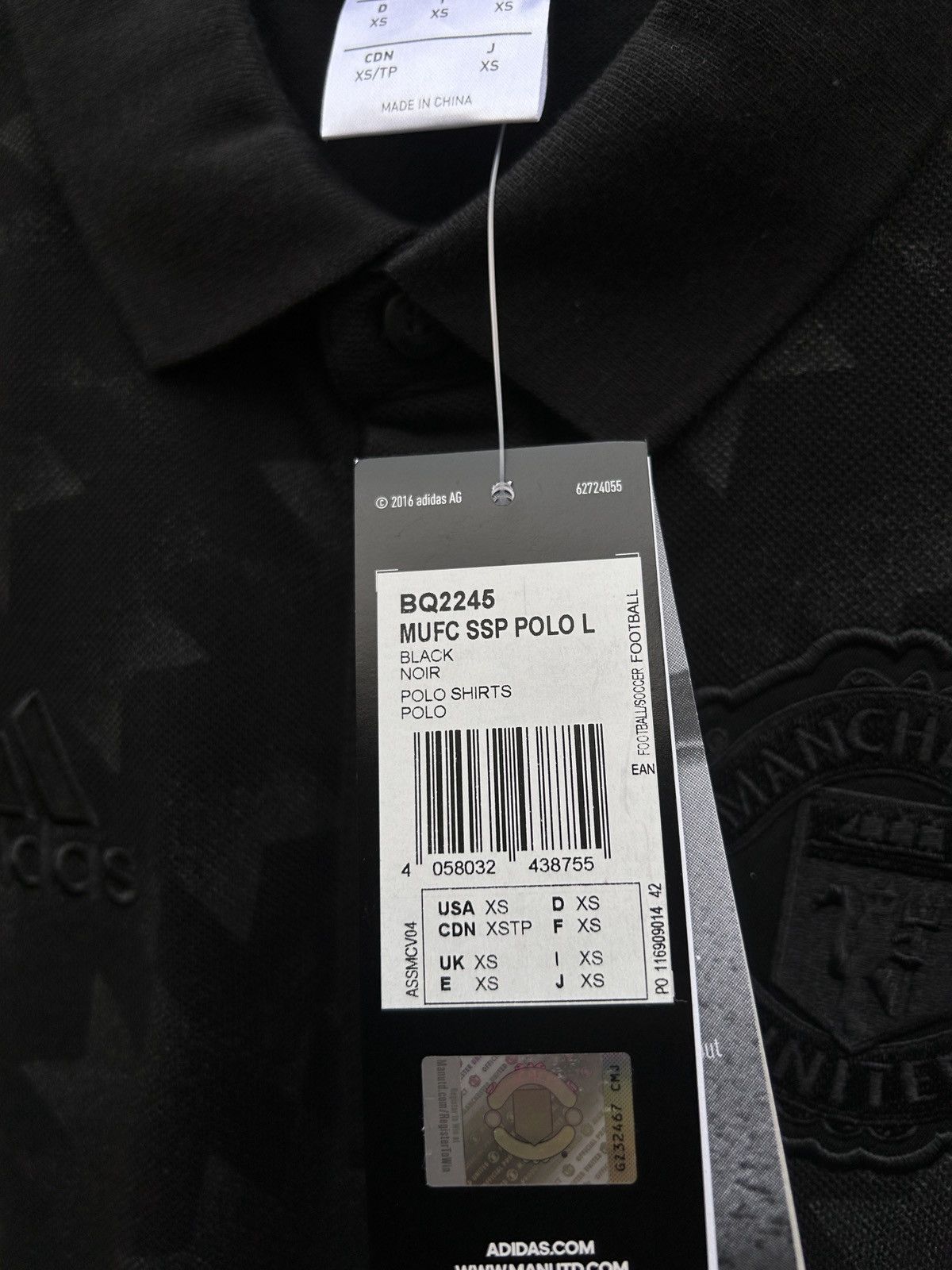 Adidas BNWT Adidas Manchester United 2017/18 Polo Shirt Size US XS / EU 42 / 0 - 6 Thumbnail