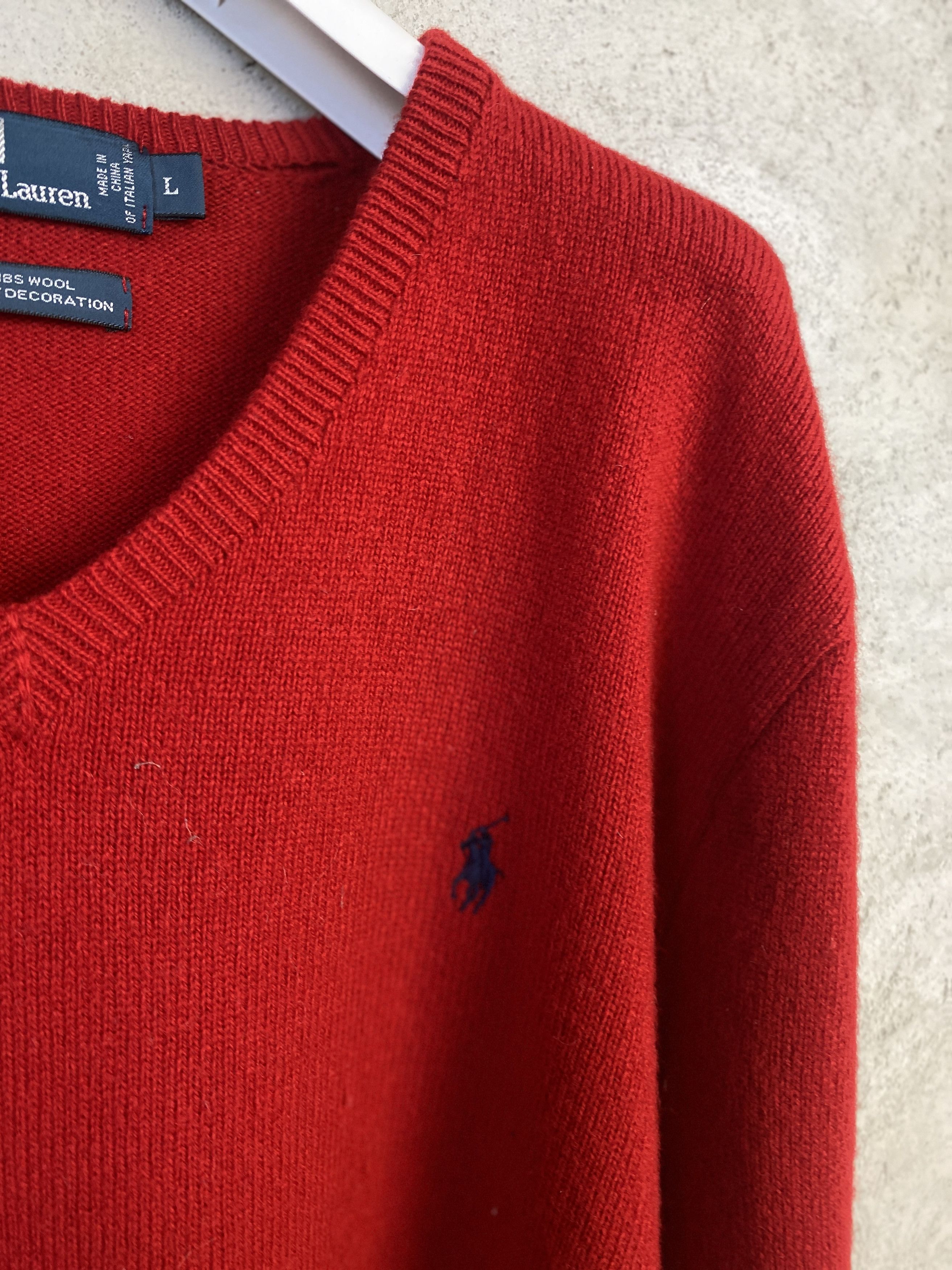 Polo Ralph Lauren Polo Ralph Lauren small pony lambs wool sweater knitwear Size US L / EU 52-54 / 3 - 2 Thumbnail