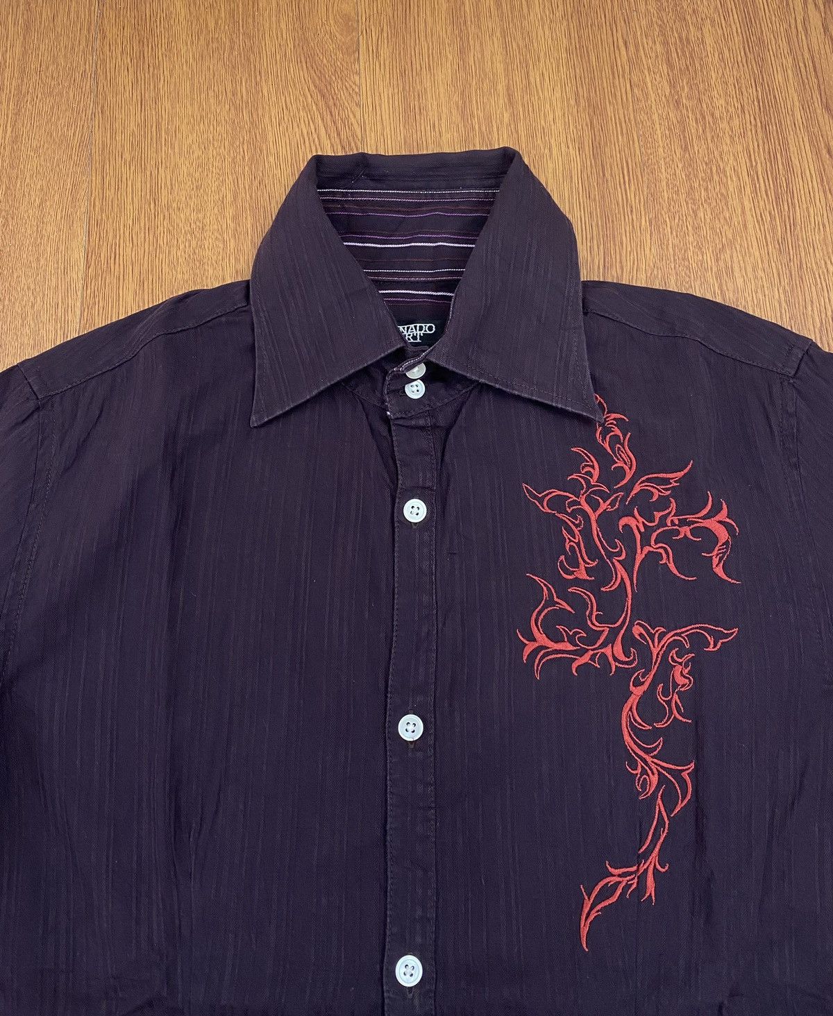 Japanese Brand Tornado mart tribal reversible shirt Size US M / EU 48-50 / 2 - 3 Thumbnail