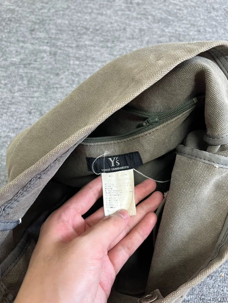 Yohji Yamamoto yohji yamamoto Washed canvas messenger bag Size ONE SIZE - 7 Thumbnail