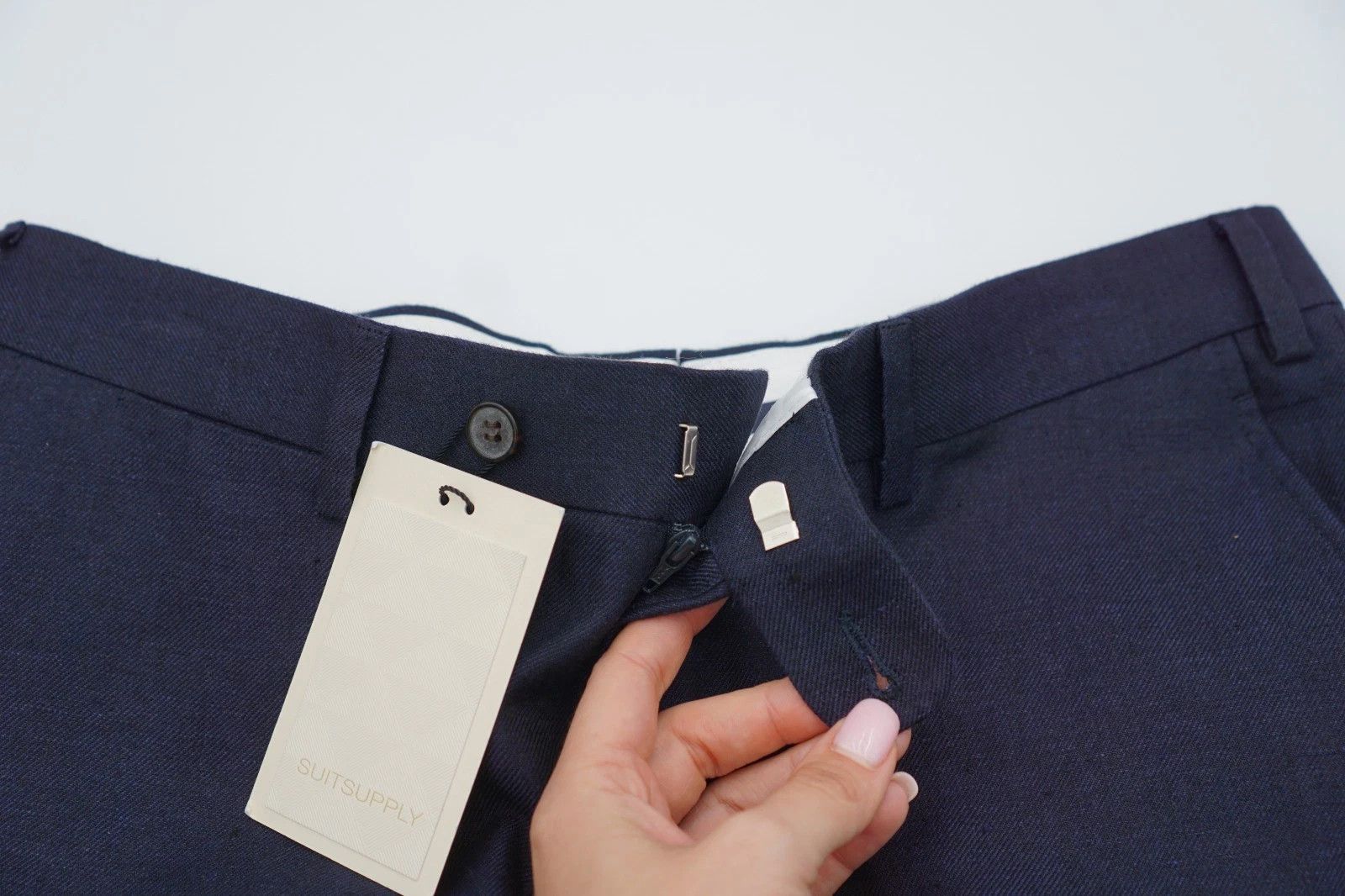 Suitsupply Men Suitsupply Pants Navy Blue Wool Brescia Size UK/US36 Size 36R - 3 Thumbnail