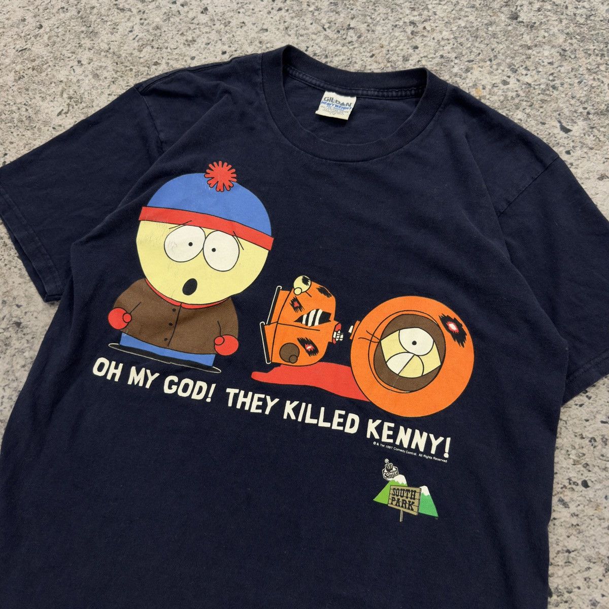 Vintage 90s South Park Oh My God They Killed Kenny Tee Size US L / EU 52-54 / 3 - 8 Thumbnail