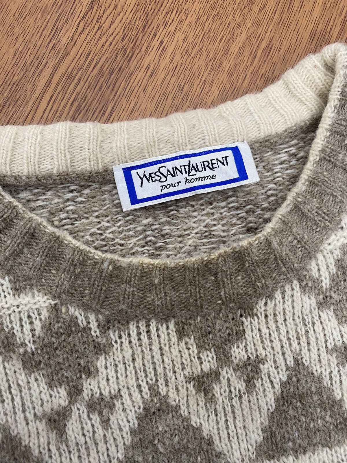 Vintage × Yves Saint Laurent Yves Saint Laurent Knit Size US L / EU 52-54 / 3 - 5 Thumbnail