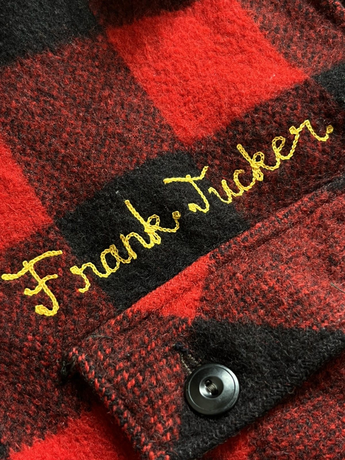 Vintage Vintage 50’s mackinaw buffalo plaid wool zip jacket Size US XL / EU 56 / 4 - 8 Thumbnail