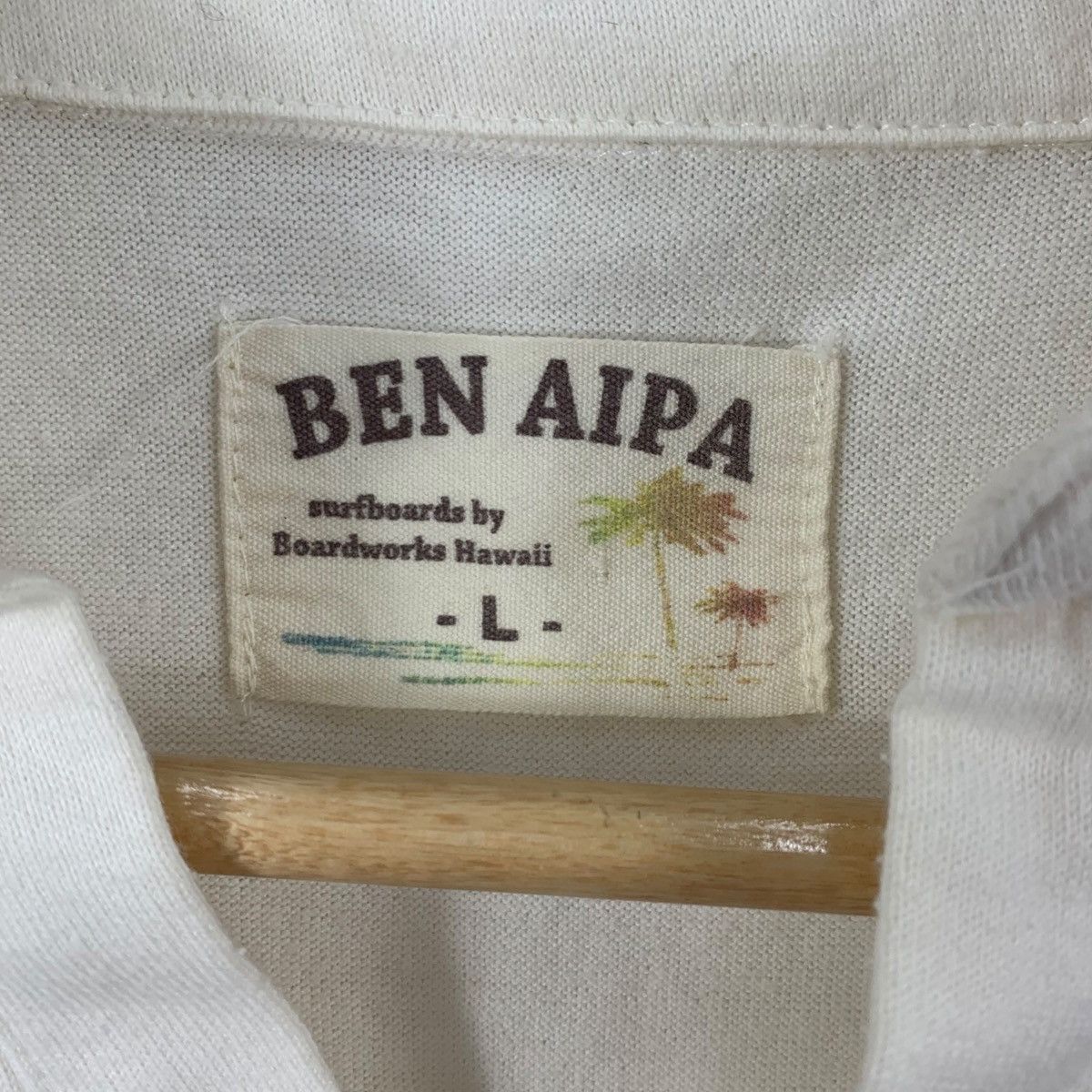 Vintage Vintage BEN AIPA Surfwear Striped Hawaiian Polo Shirt Large Size US L / EU 52-54 / 3 - 7 Thumbnail