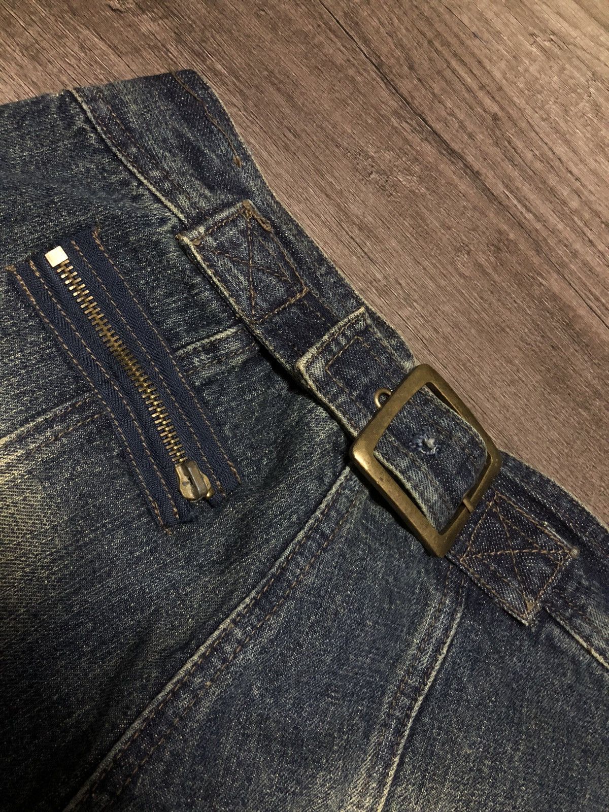 Japanese Brand × Le Grande Bleu (L.G.B.) Q Zhi Yi Zu Cargo Jeans Multi Pocket Size 28" / US 6 / IT 42 - 14 Thumbnail