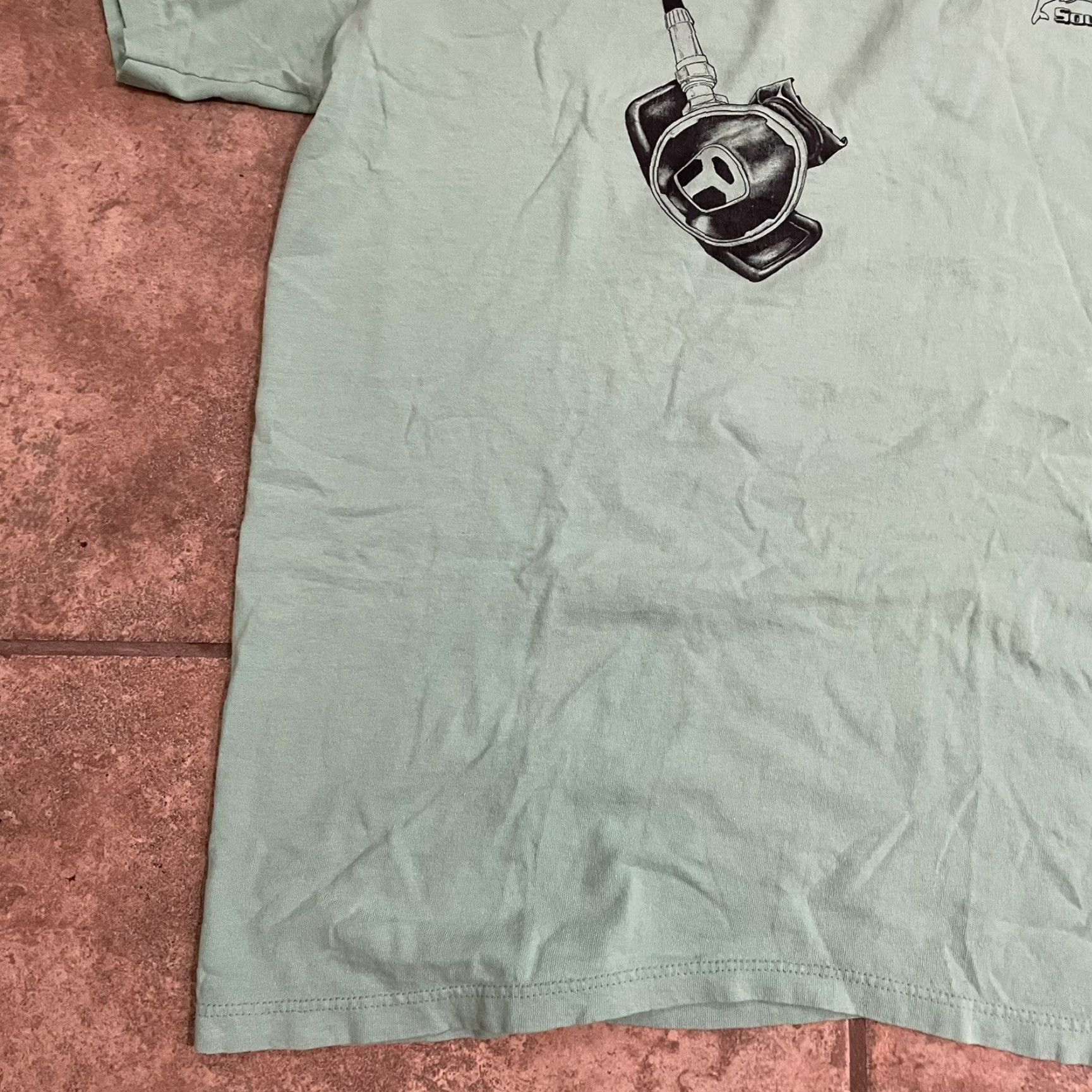 Vintage VINTAGE Stedman Tee Mens XL Blue USA Stitch Graphic Ocean Dive Size US XL / EU 56 / 4 - 4 Thumbnail