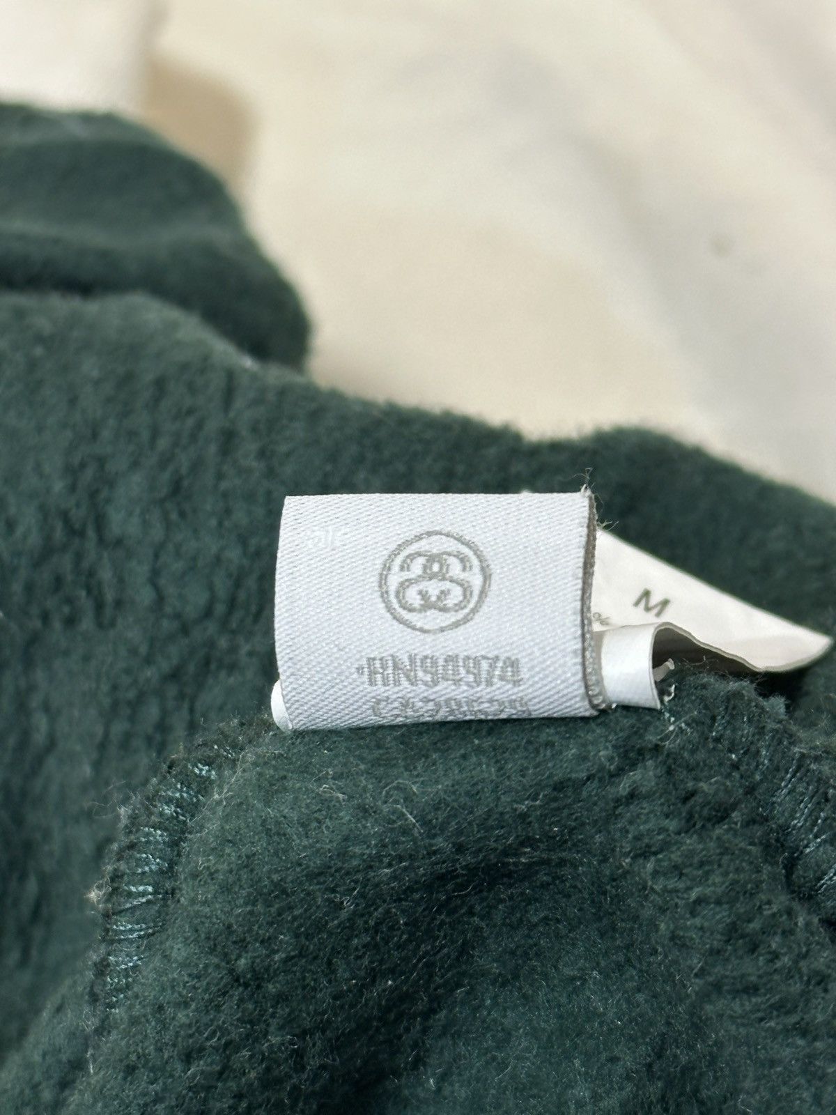 Stussy Stüssy two-tone half-zip fleece sweatshirt featuring a cream Size US M / EU 48-50 / 2 - 19 Thumbnail