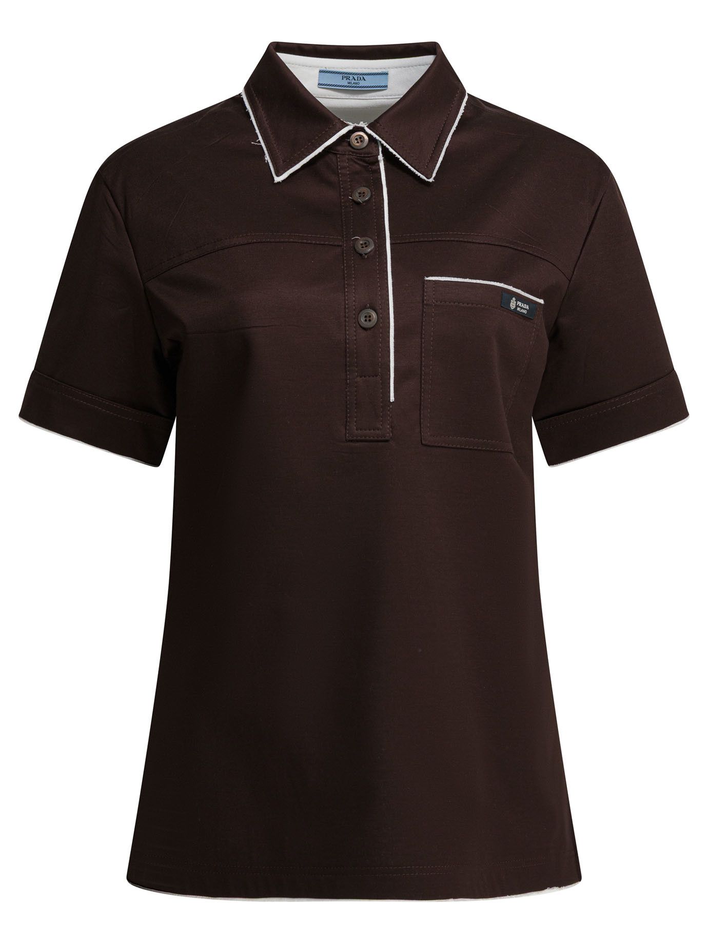 Prada Prada Lisle Thread Polo Shirt tag size 44 Women - USA Duties Paid Size M / US 6-8 / IT 42-44 - 1 Thumbnail