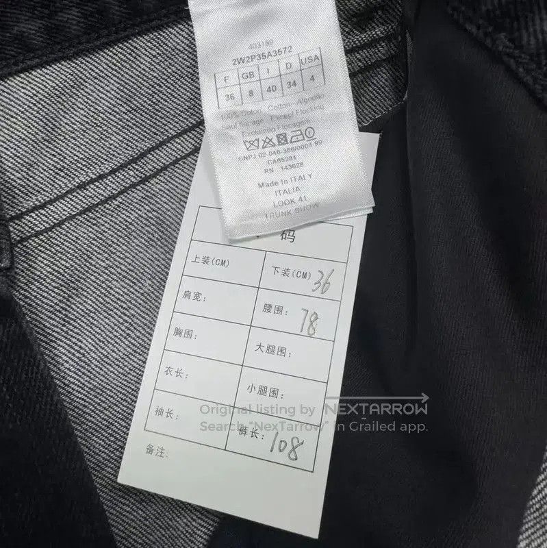Dior Dior Black Cotton Logo Casual Pants . Size US 27 - 4 Thumbnail