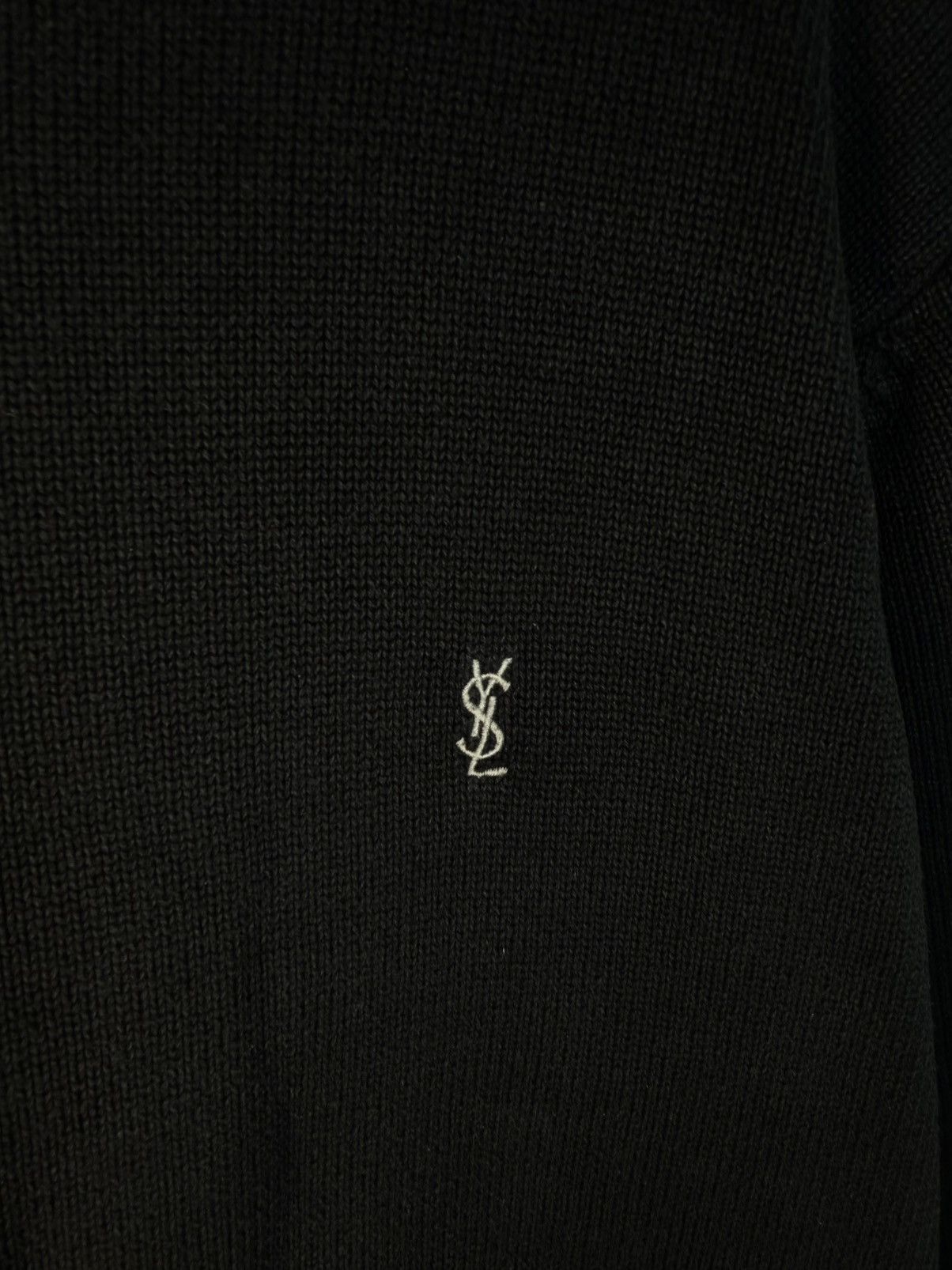 Yves Saint Laurent Black YSL Sweater Knit Size US S / EU 44-46 / 1 - 3 Thumbnail