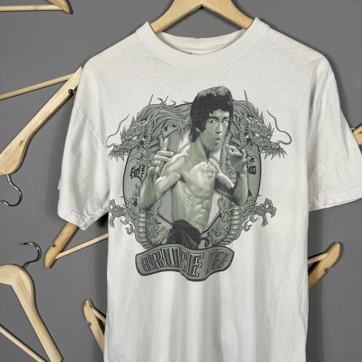 Vintage Vintage 90s Bruce Lee Universal Studios T-shirt Size US XL / EU 56 / 4 - 4 Thumbnail