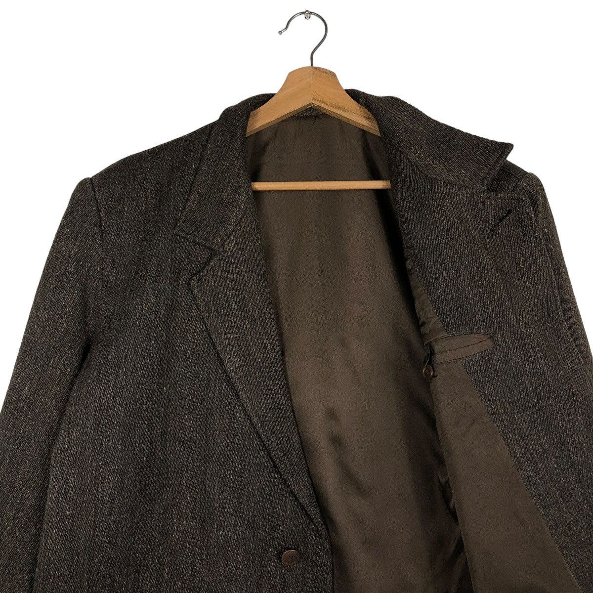 Issey Miyake 🔥VINTAGE ISSEY MIYAKE MEN WOOL HERRINGBONE DOUBLE BREAST Size US S / EU 44-46 / 1 - 14 Thumbnail