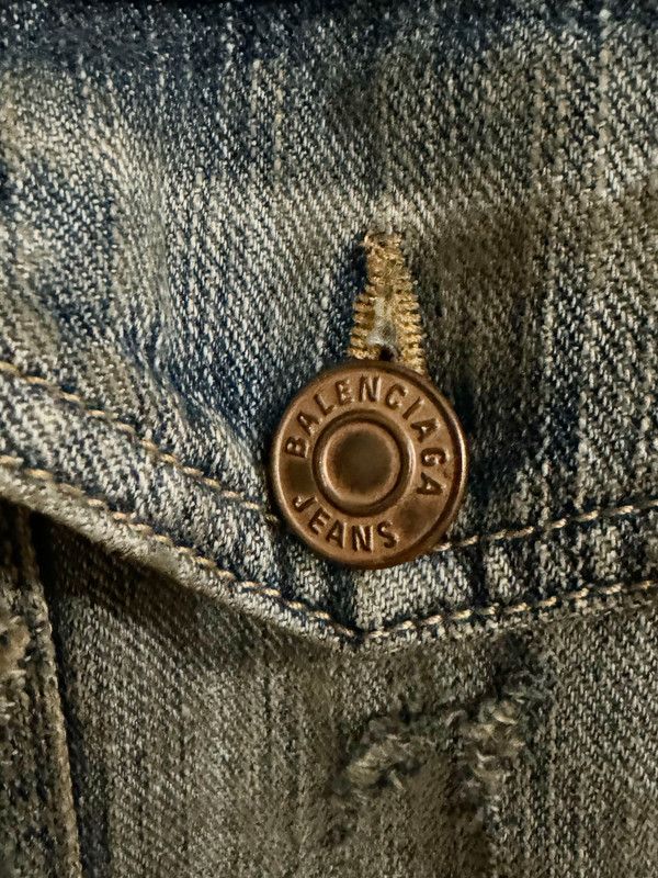 Balenciaga Balenciaga Denim Jacket Size US XL / EU 56 / 4 - 4 Thumbnail