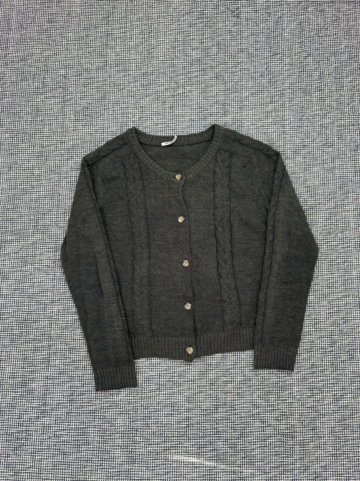 Other Nue notes merino wool cable knit bottle green cozy cardigan Size S / US 4 / IT 40 - 1 Thumbnail