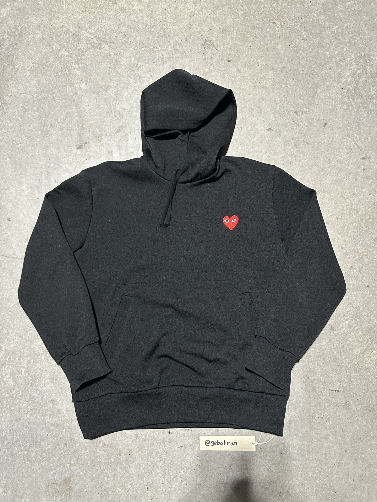 Comme Des Garçons Play Hoodie Black Large