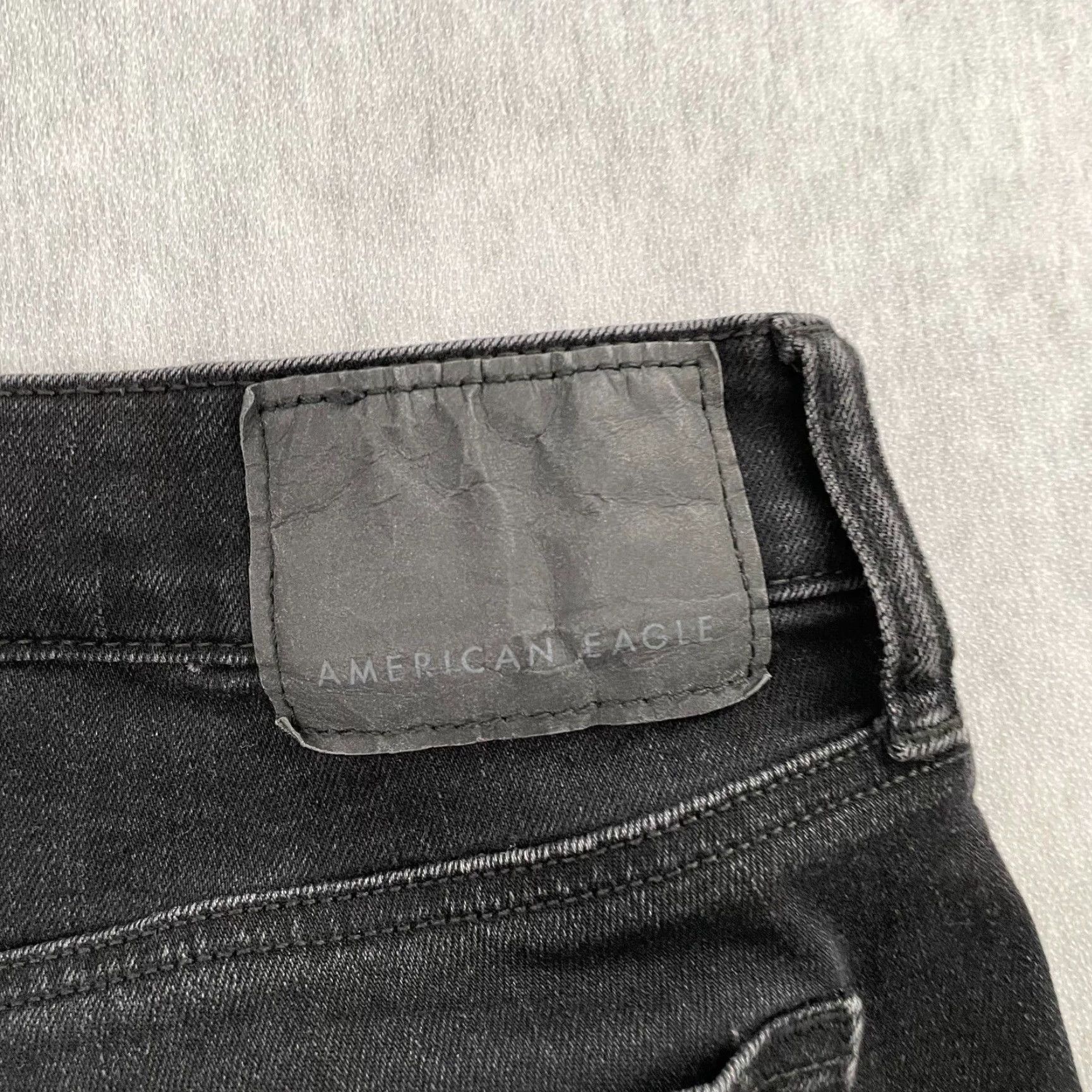 American Eagle Outfitters American Eagle Jeans Adult 30 Black Skinny Distressed Airflex Stretch Pants Mens Size US 30 / EU 46 - 5 Thumbnail