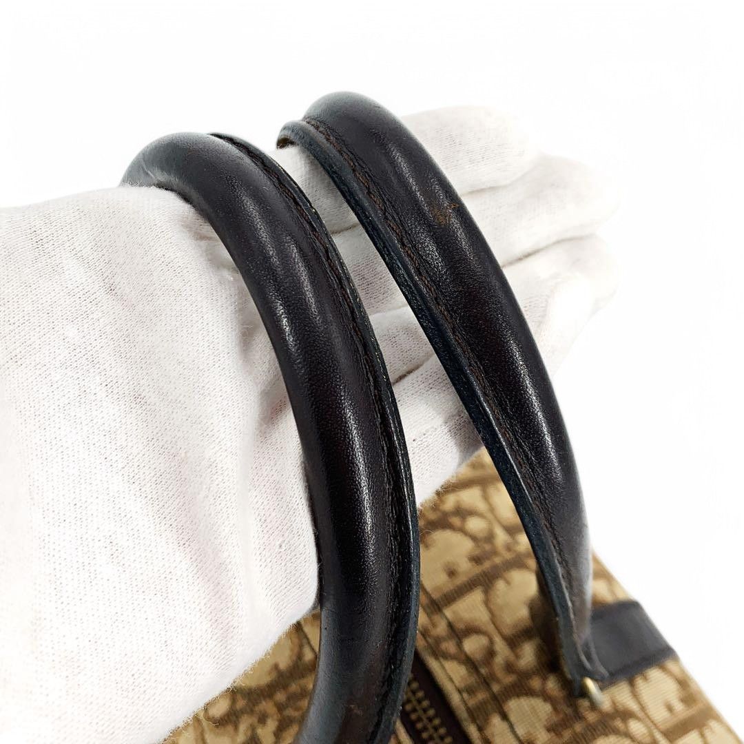 Dior Dior - Boston Handbag Trotter Monogram Beige Brown Leather Size ONE SIZE - 9 Thumbnail