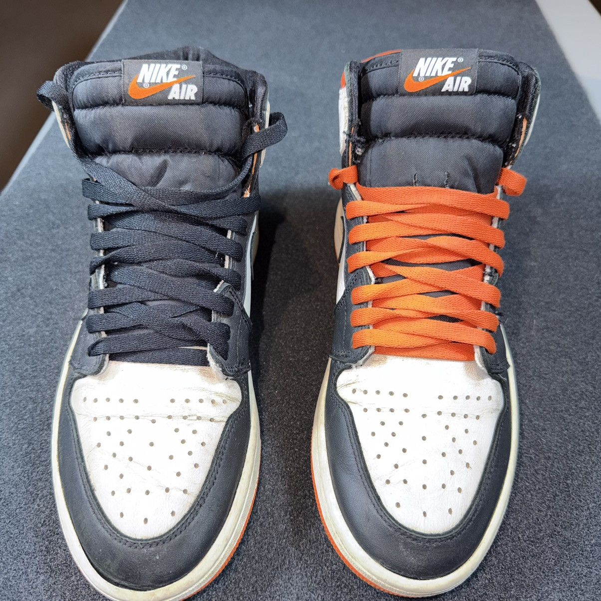 Jordan Brand Nike Air Jordan 1 Retro High OG Electro Orange 555088-180 Size US 9.5 / EU 42-43 - 3 Thumbnail