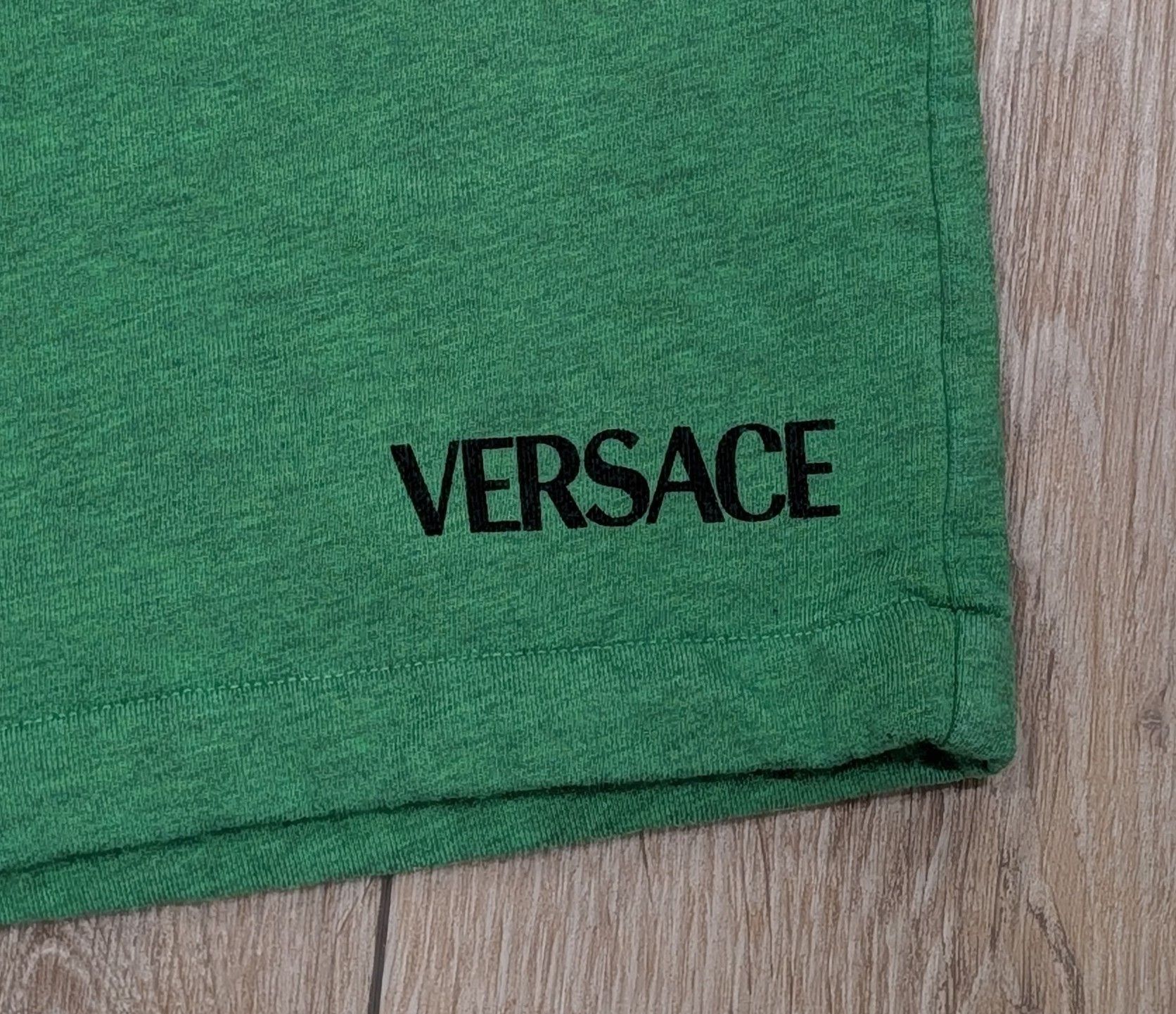 Versace VERSACE Cotton Logo Sweat Shorts Jasmine Green US 2XL Size US 38 / EU 54 - 2 Thumbnail