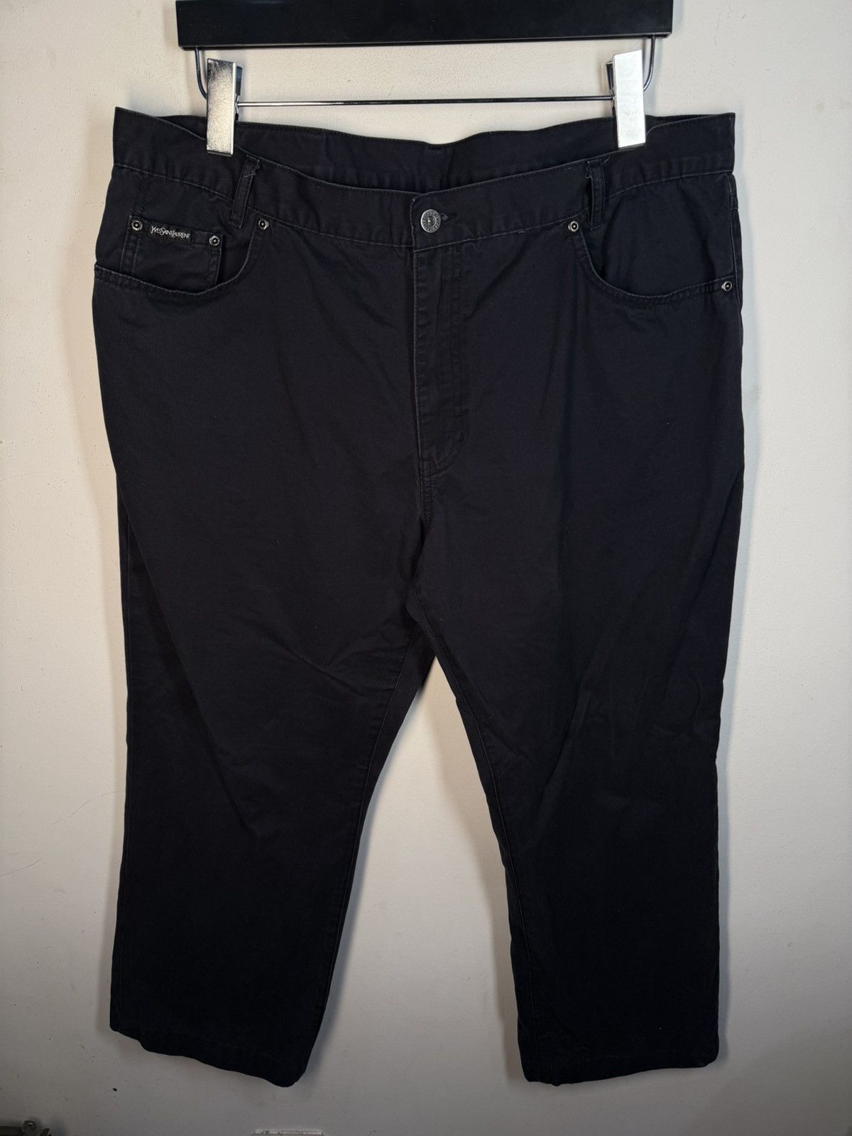 Yves Saint Laurent 40x30 YSL Jeans Black Denim Pants Cotton Casual Vintage y2k Size US 40 / EU 56 - 14 Thumbnail