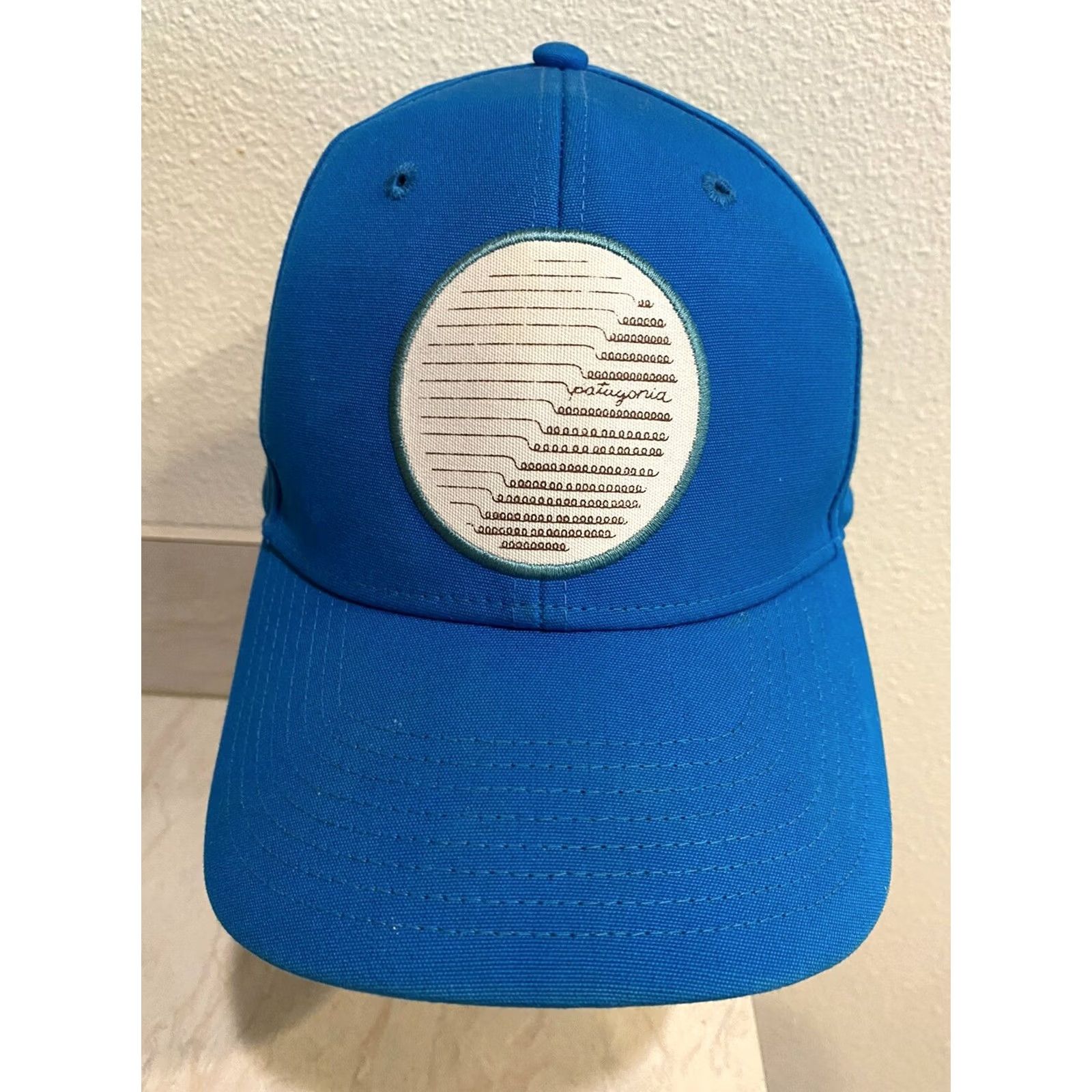 Patagonia VINTAGE? Rare Patagonia Trucker Hat Blue Unusual Collectible Adjustable Unisex Adults Blue Hat Size ONE SIZE - 2 Thumbnail