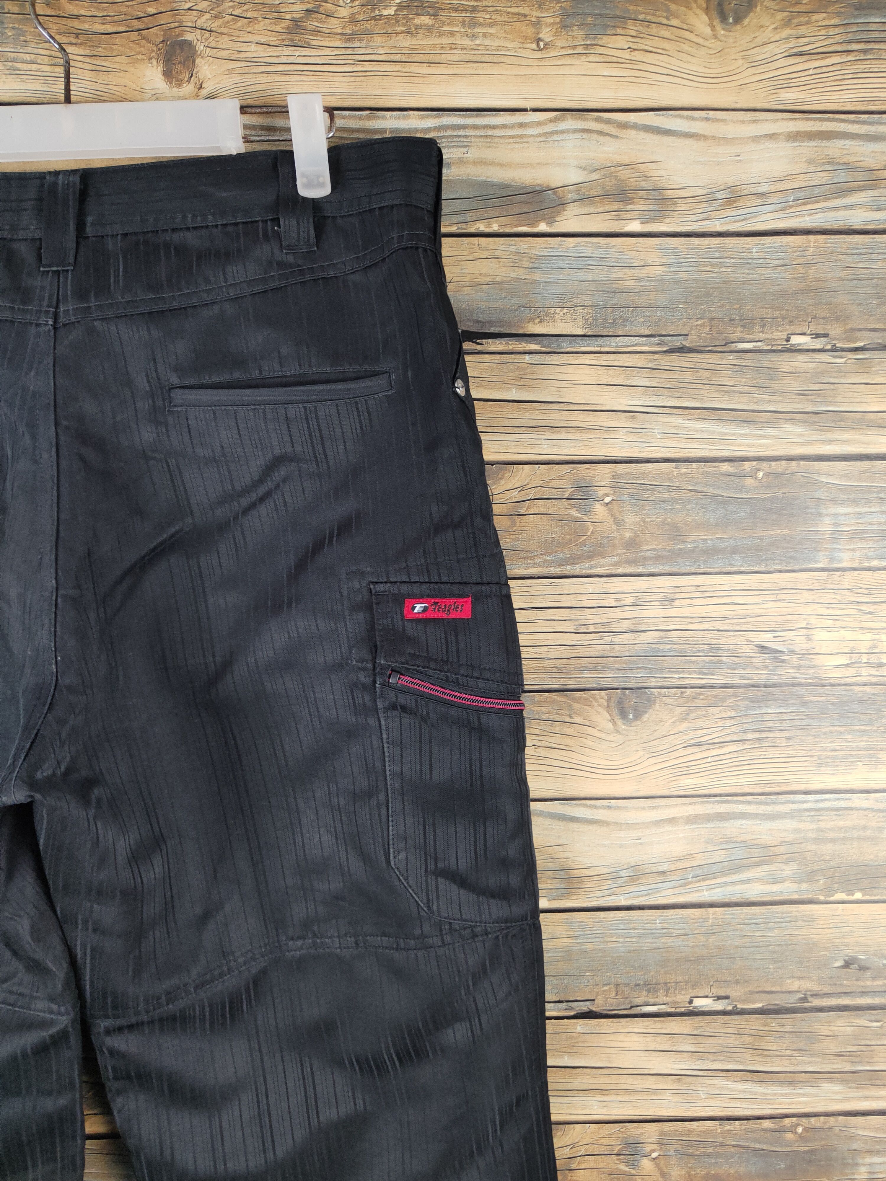 Japanese Brand DLL Teagles Black Multipocket Cargo Pants #2360 Size US 36 / EU 52 - 10 Thumbnail
