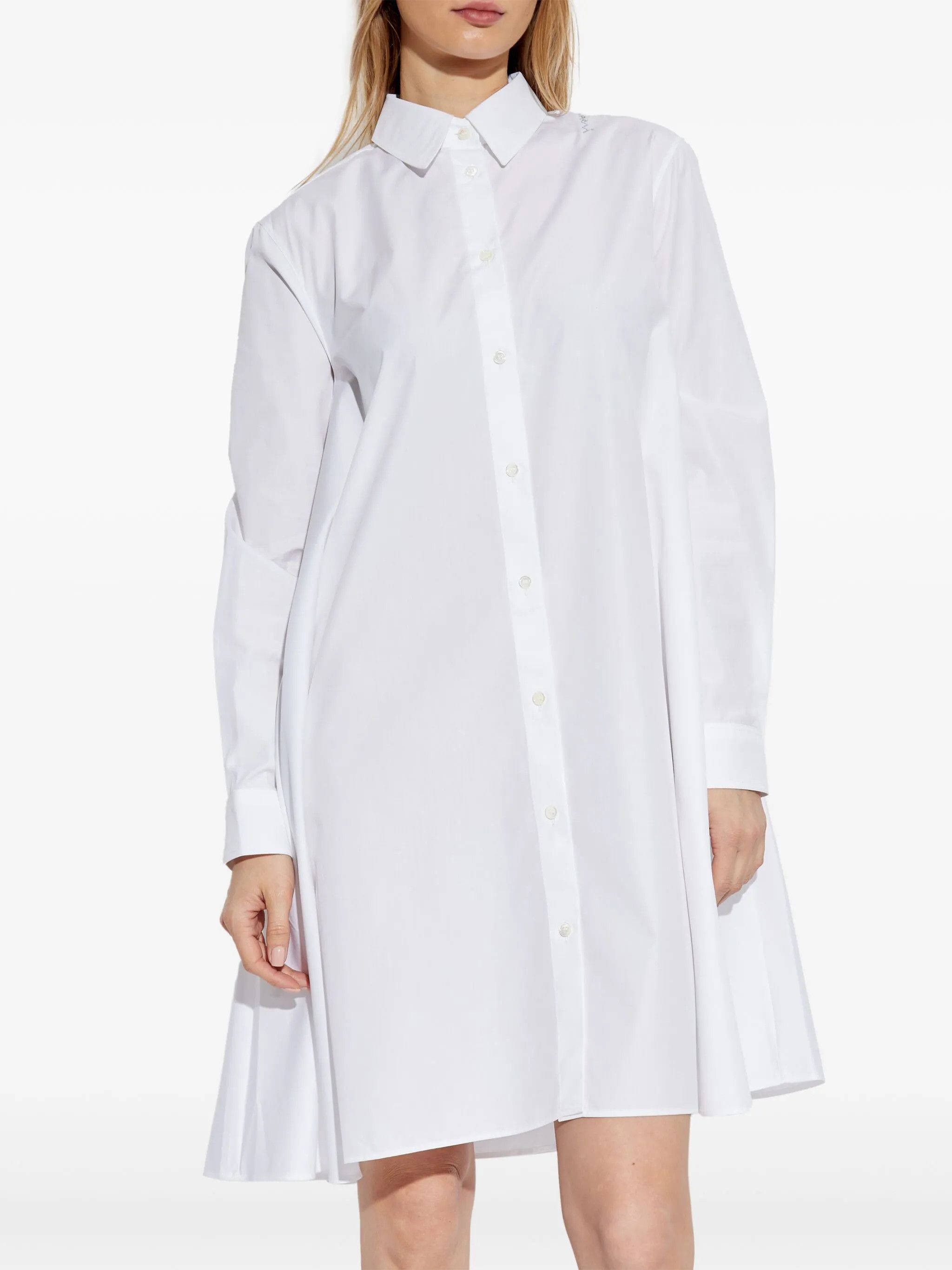 Marni o1s22i1n0525 Cotton Midi Dress in White Size S / US 4 / IT 40 - 3 Thumbnail