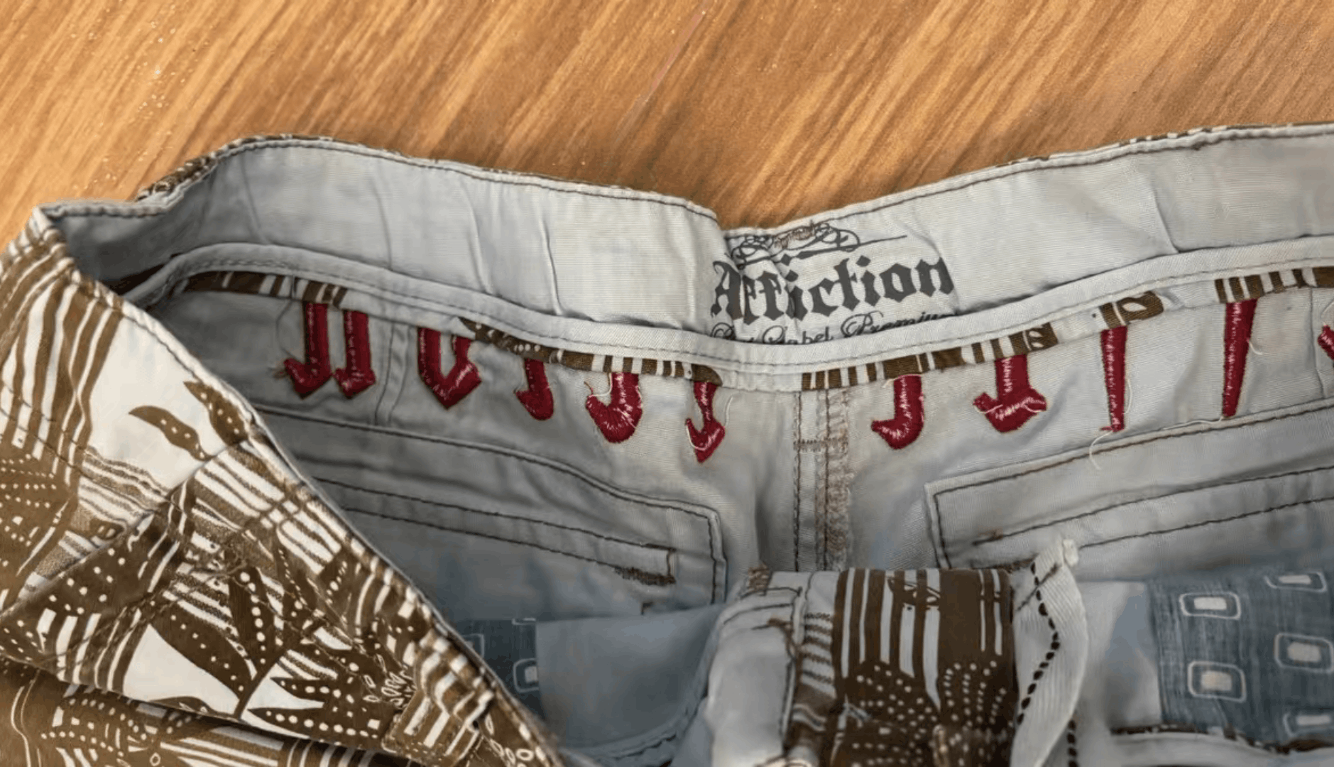 Affliction affliction full stripe skull jorts Size US 30 / EU 46 - 5 Thumbnail