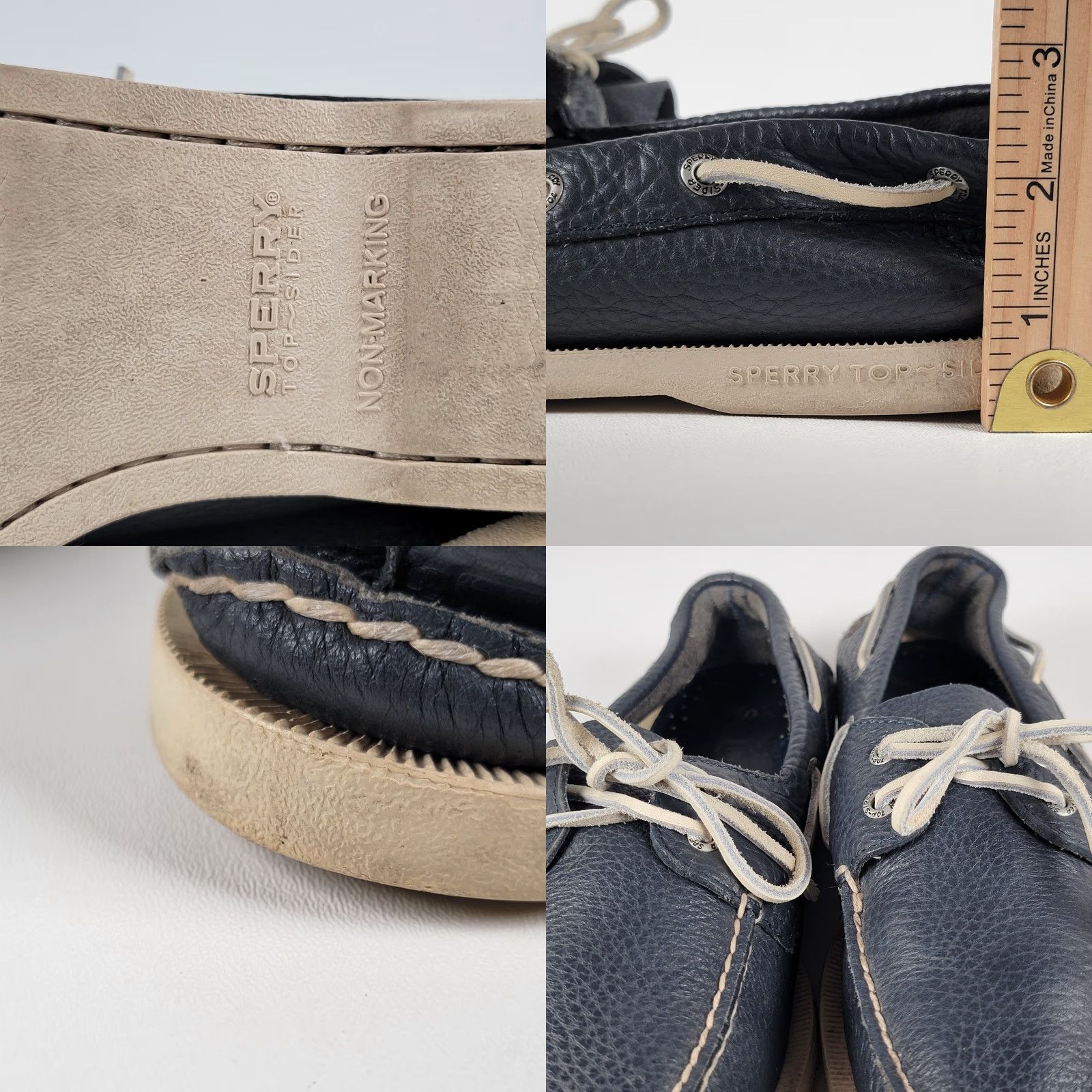 Sperry Sperry Top-Sider Boat Shoes Men 10 Leather Blue Casual Lace Up Deck Sport Shoes Size US M / EU 48-50 / 2 - 8 Thumbnail