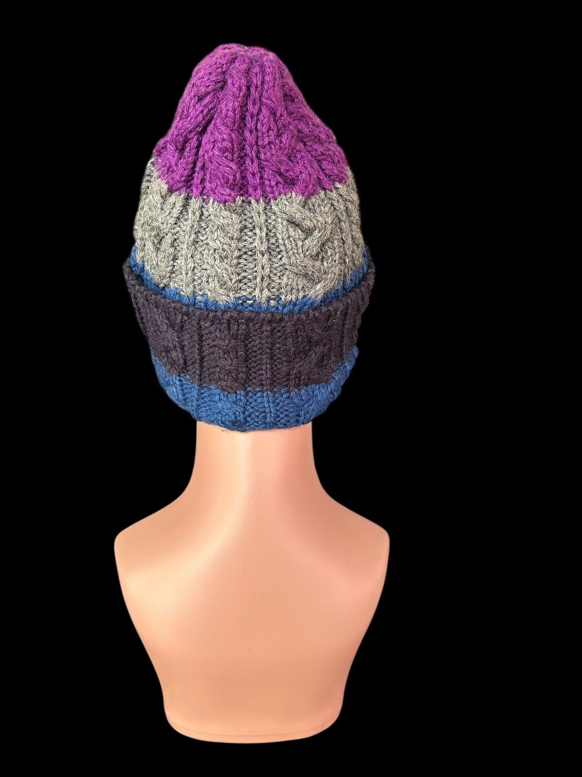 Japanese Brand × Kapital × Vintage Crochet Knitted Handmade Wool Beanie Hats Size ONE SIZE - 4 Thumbnail