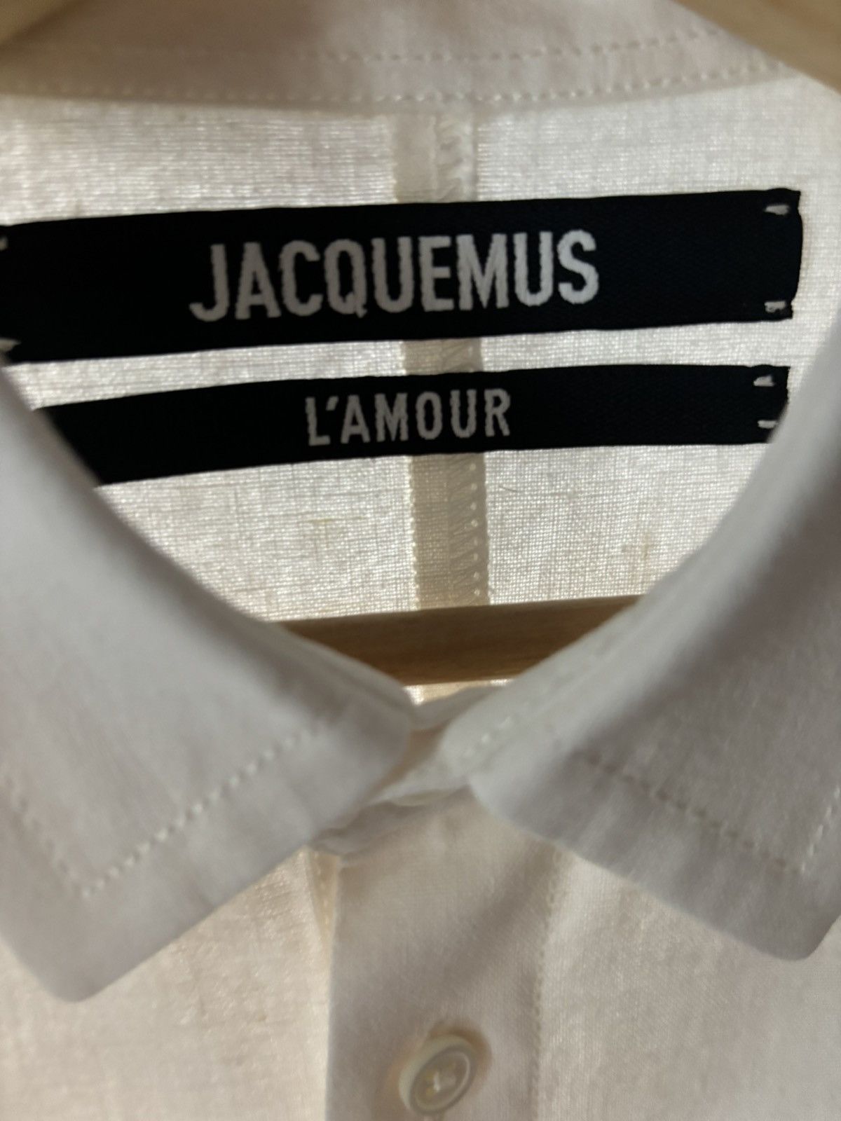 Jacquemus Jacquemus Beige Cotton Shirt Size US M / EU 48-50 / 2 - 3 Thumbnail