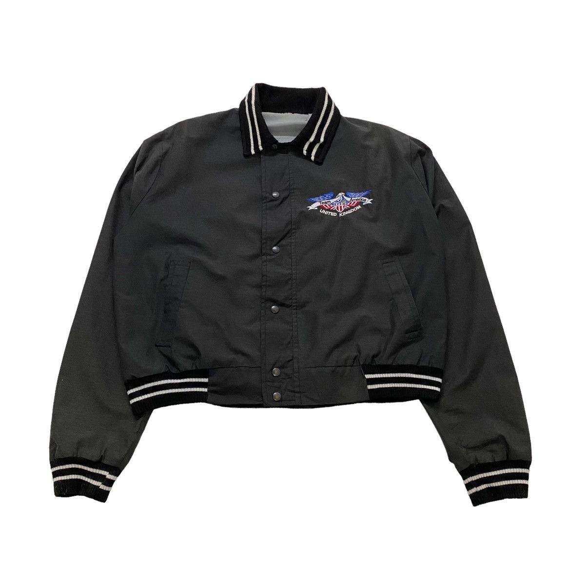 Vintage ☀️Vintage United Kingdom team American classic biker jacket Size US L / EU 52-54 / 3 - 2 Thumbnail