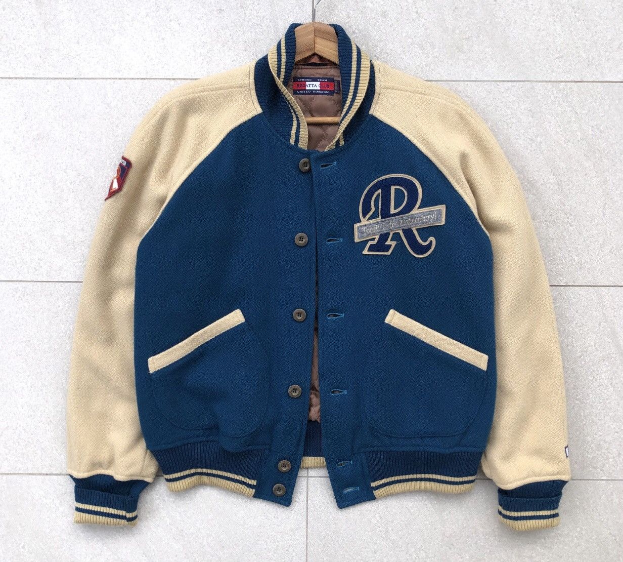 Vintage Vintage REGATTA Club Wool Varsity Jacket Size US M / EU 48-50 / 2 - 14 Thumbnail