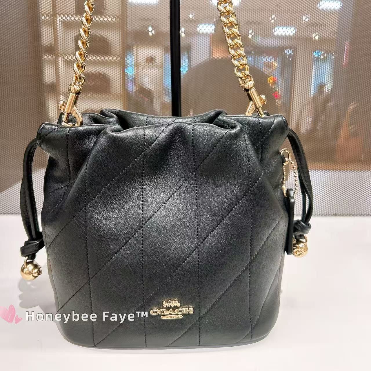 Coach Faye Mini Drawstring Bag With Quilting CDB69 Size ONE SIZE - 1 Thumbnail